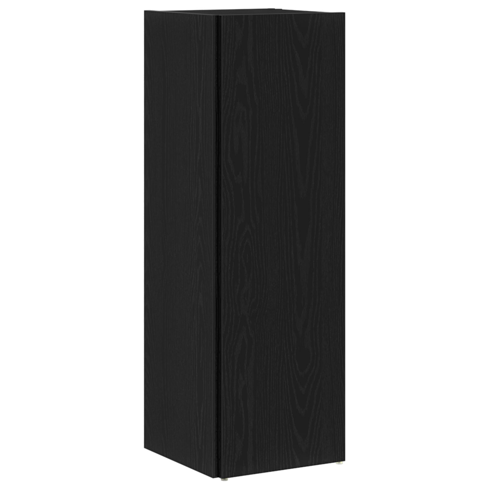 Black Oak Corner Cabinet 33x33x100 cm Made from Engineered Wood - Image 4