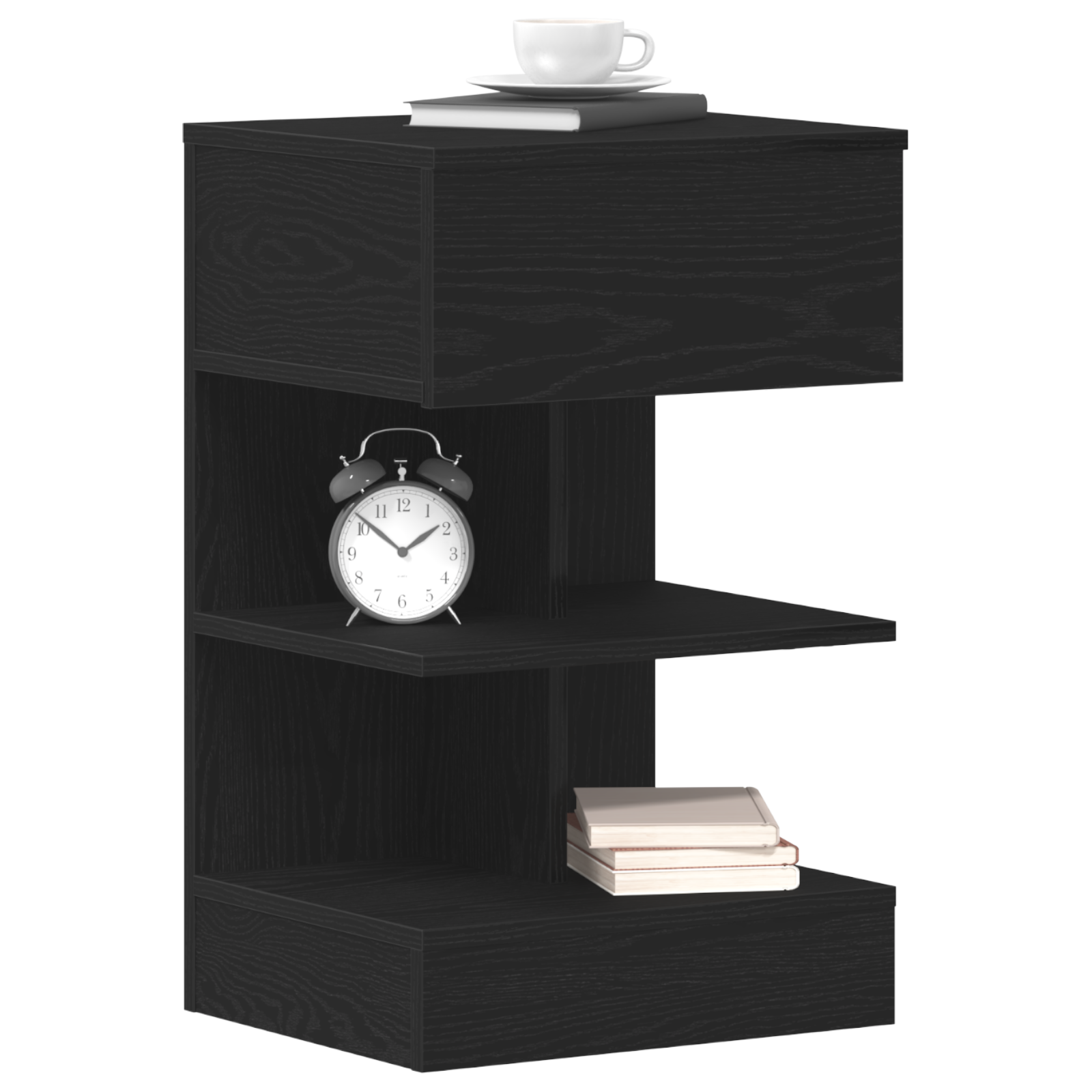 Bedside Cabinet Black Oak 40x35x65 cm Engineered Wood - Image 3