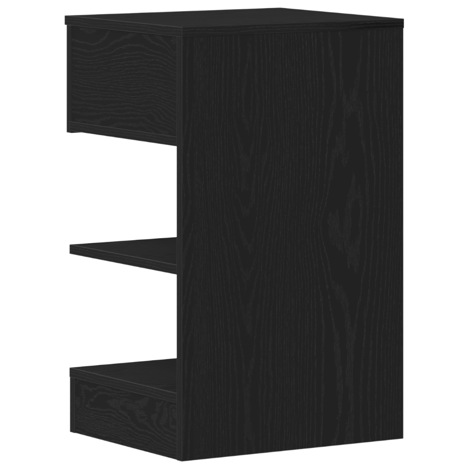 Bedside Cabinet 2 pcs Black Oak 40x35x65 cm Engineered Wood - Image 9