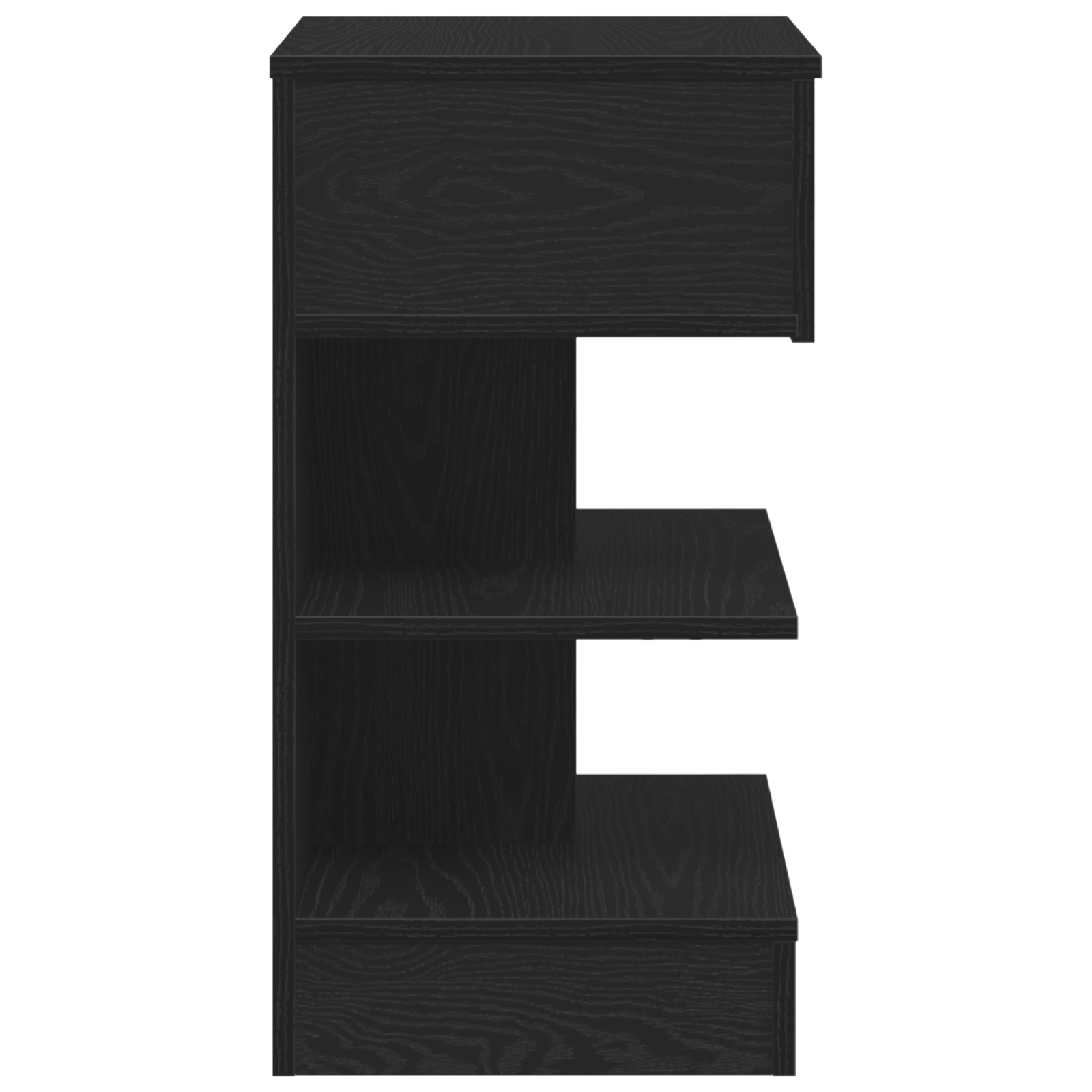 Bedside Cabinet 2 pcs Black Oak 40x35x65 cm Engineered Wood - Image 8