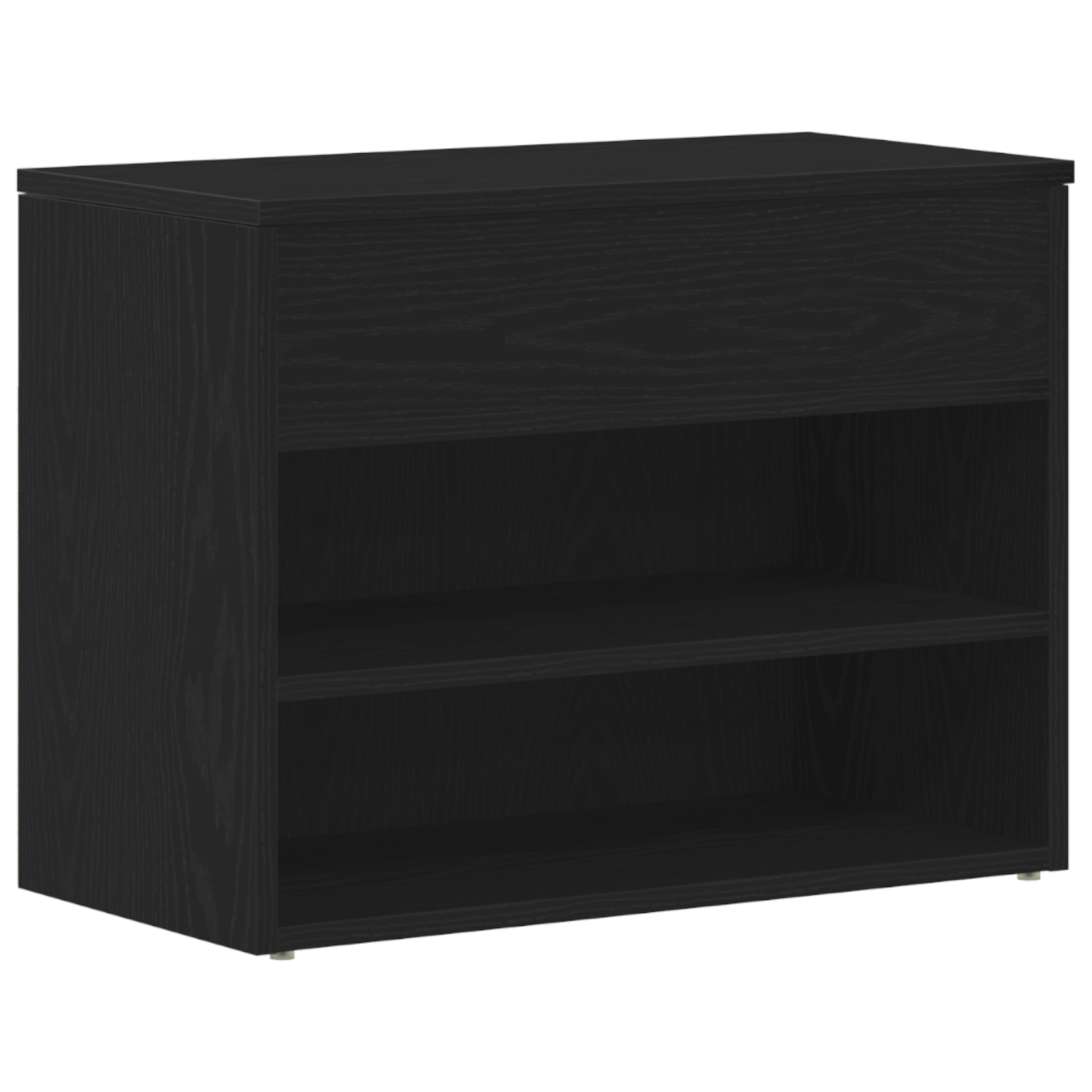 Hall Bench Black Oak 60x30x45 cm Engineered Wood - Image 2