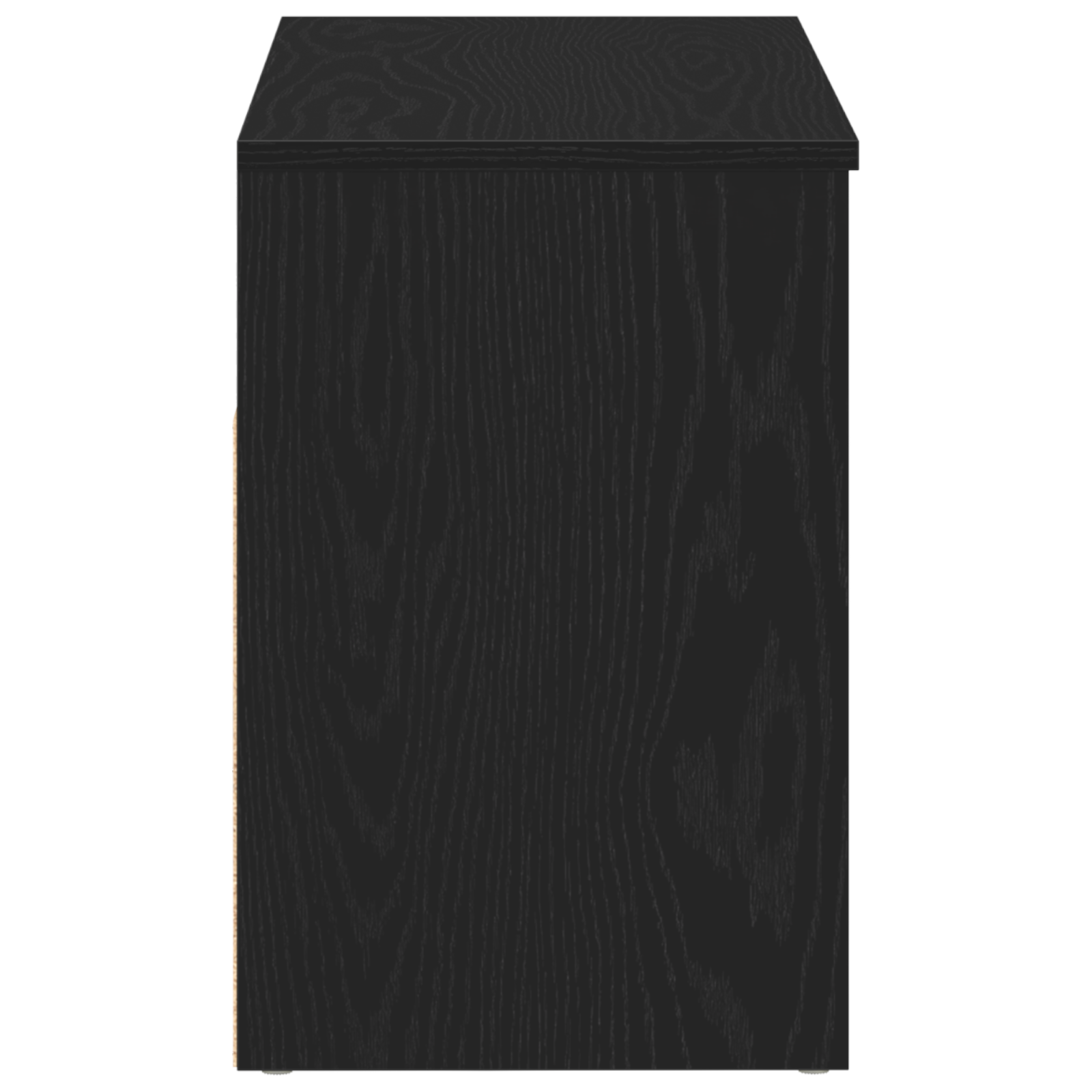 Hall Bench Black Oak 60x30x45 cm Engineered Wood - Image 8