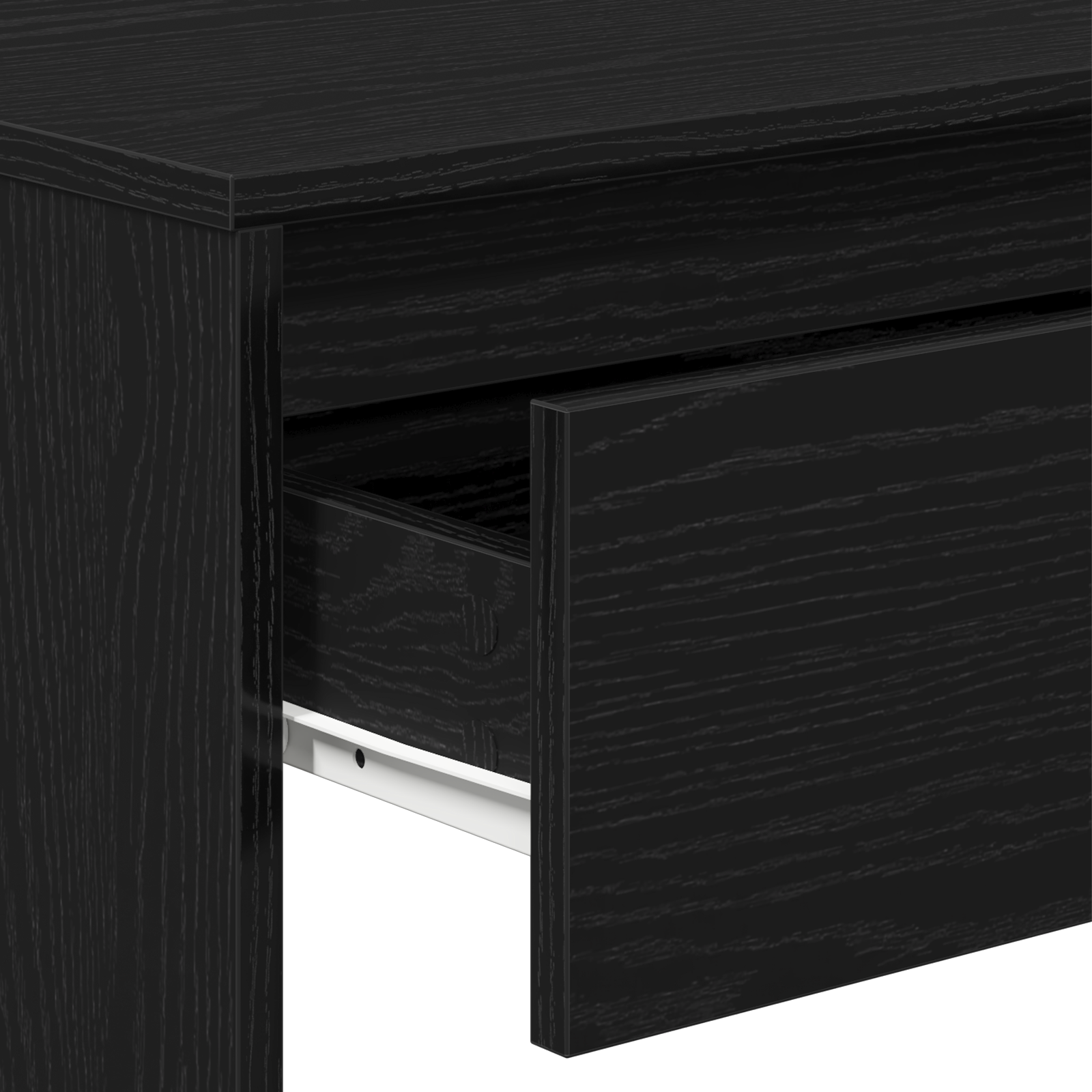 Black Oak Console Table - 100x35x76.5 cm - Engineered Wood - Image 9