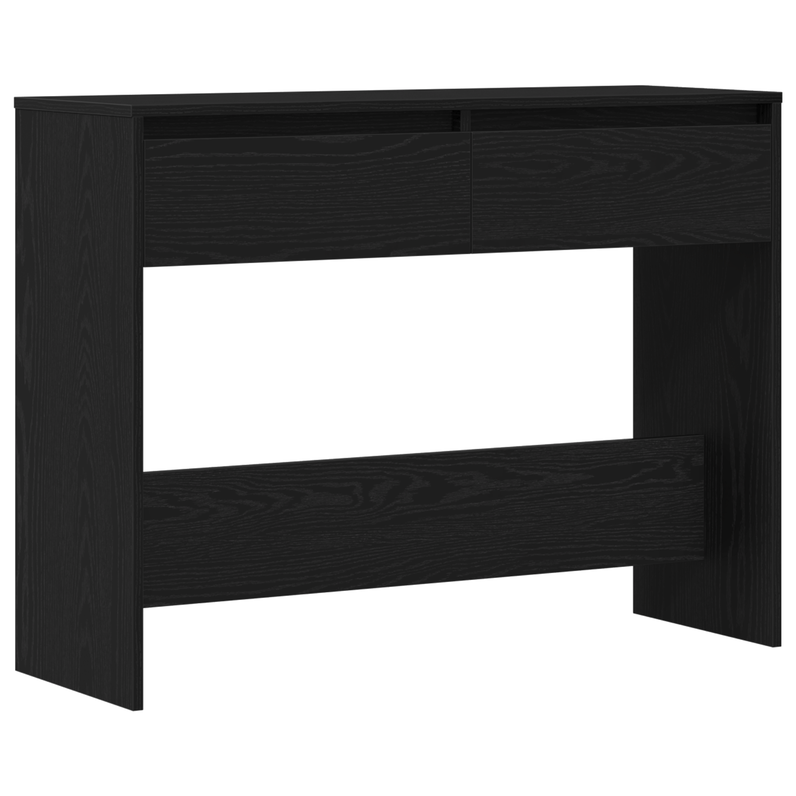Black Oak Console Table - 100x35x76.5 cm - Engineered Wood - Image 2