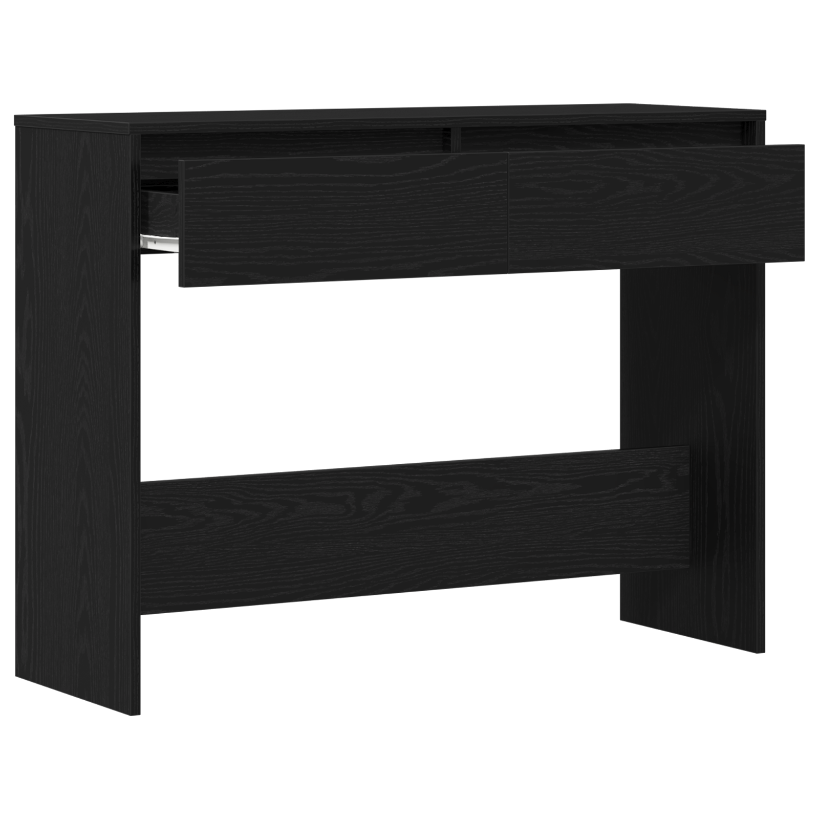 Black Oak Console Table - 100x35x76.5 cm - Engineered Wood - Image 5