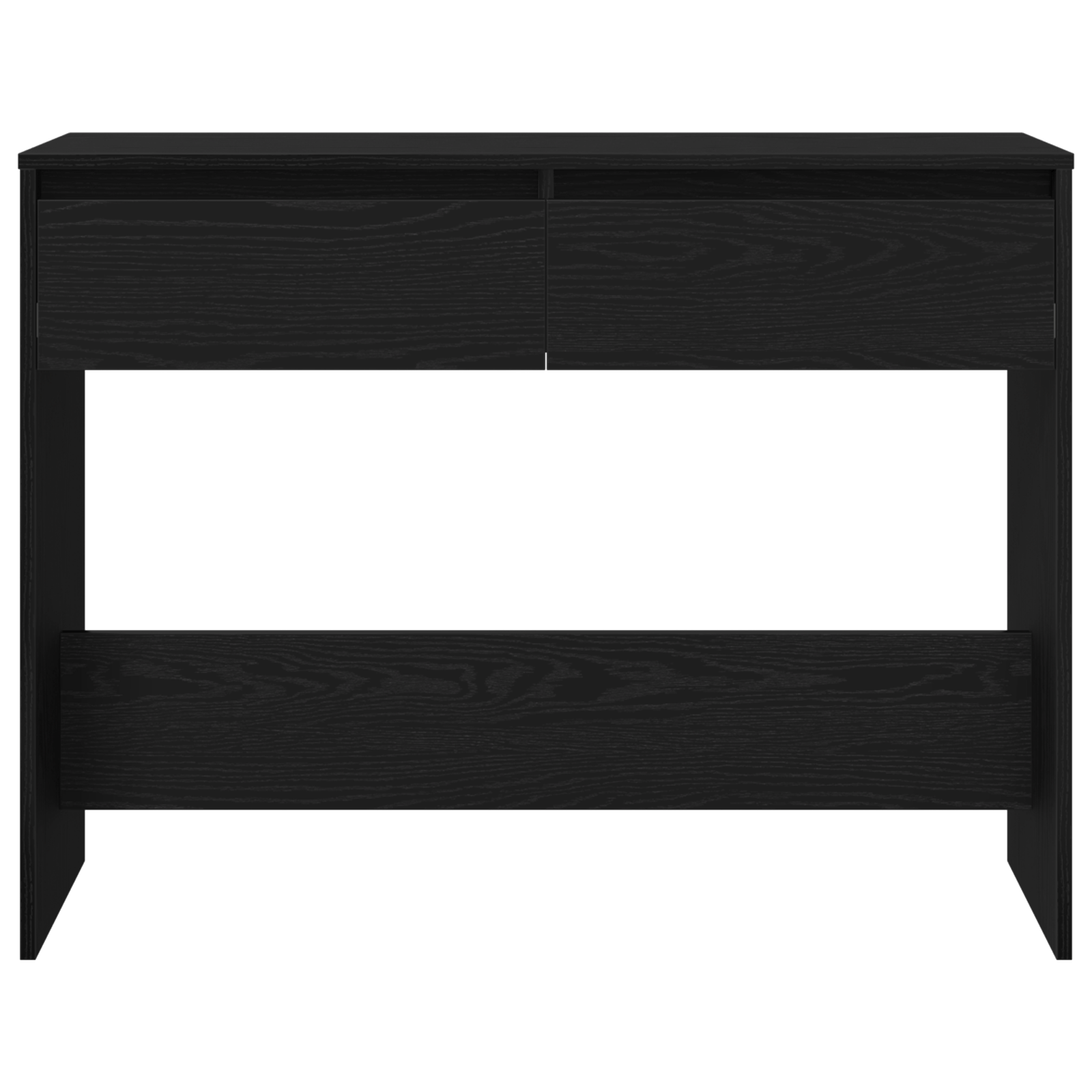 Black Oak Console Table - 100x35x76.5 cm - Engineered Wood - Image 7