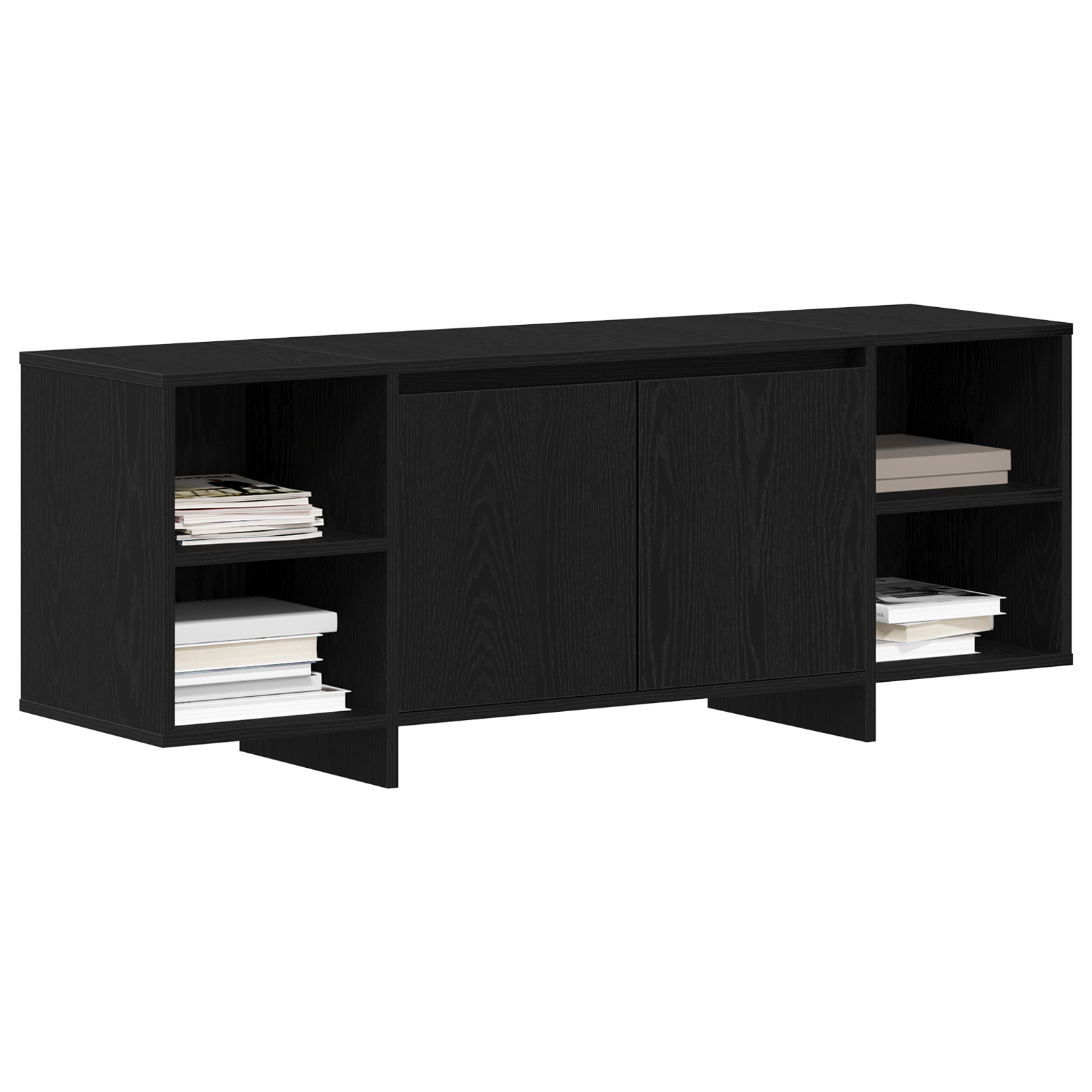 Thumbnail - vidaXL TV Stand - Schwarz Eiche - 120x30x40.5 cm - Aus Spanplatten