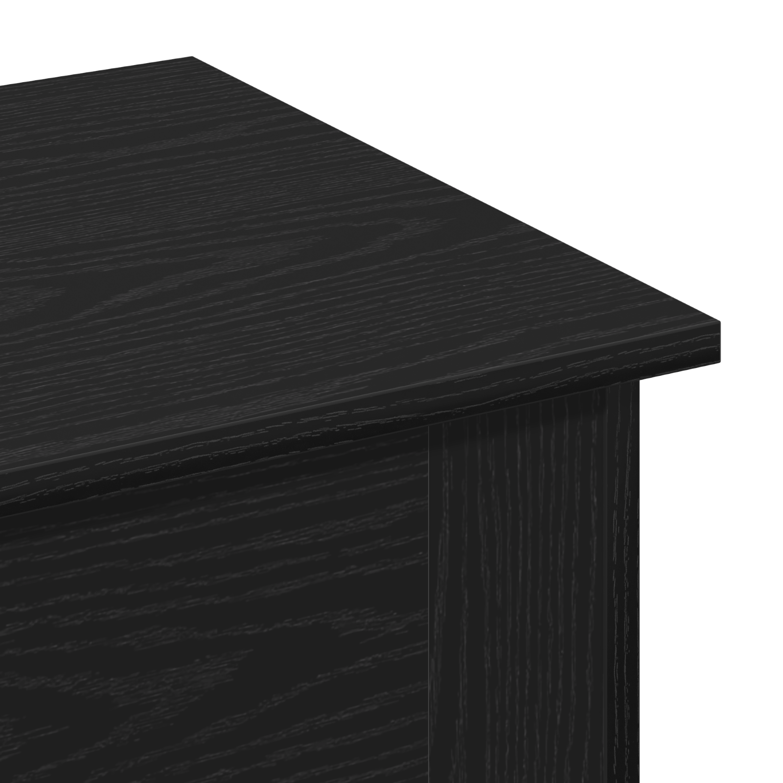 Coffee Table Black Oak 40x40x42 cm Engineered Wood - Image 8