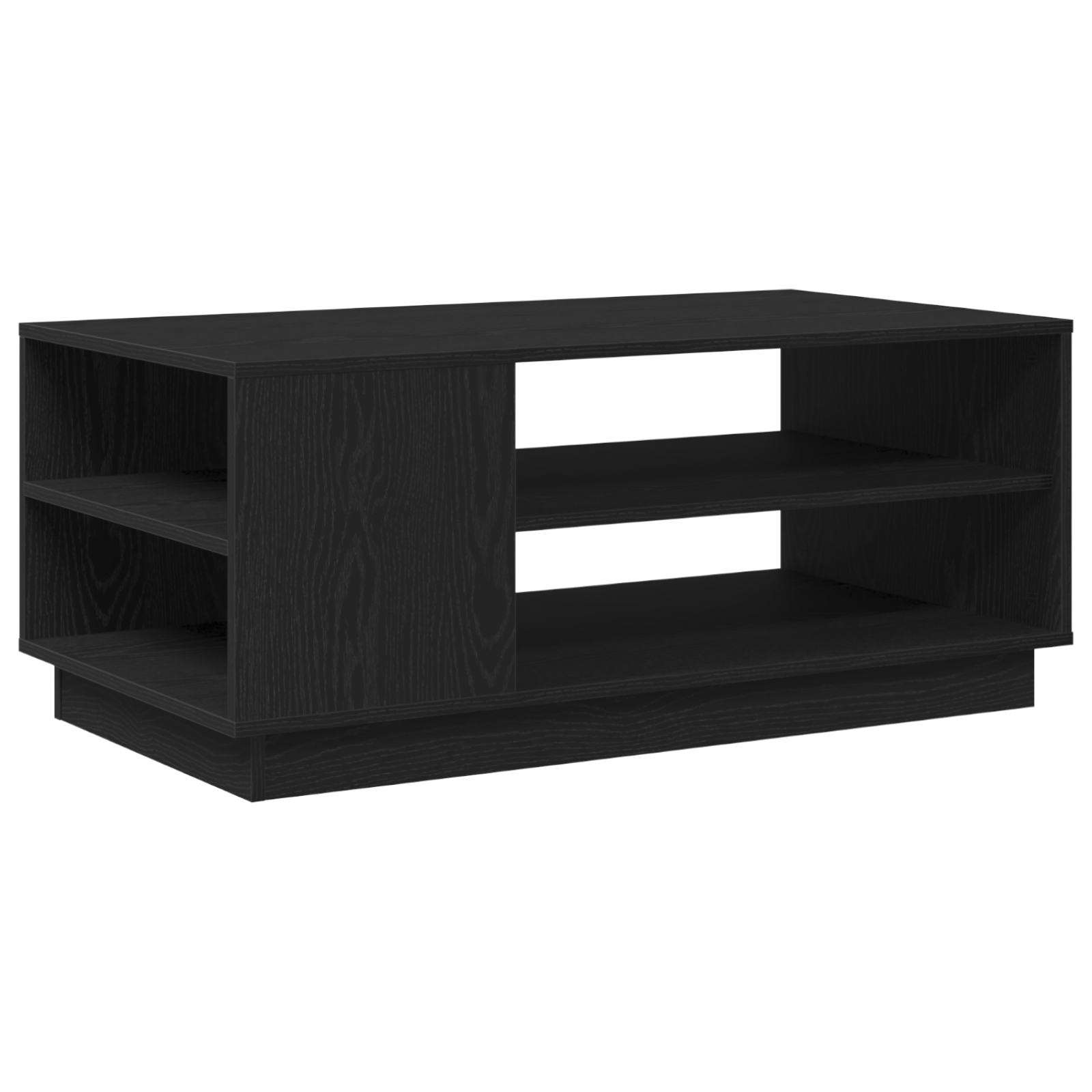 Black Oak Coffee Table 102x55x43 cm Made from Engineered Wood - Image 5