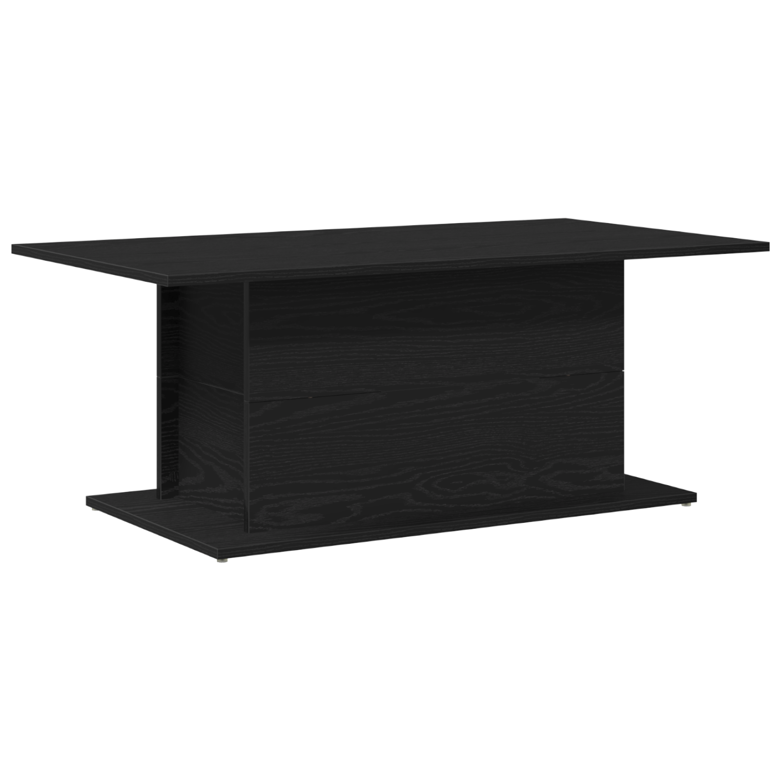 Coffee Table Black Oak 102x55,5x40 cm cm Engineered Wood - Image 2