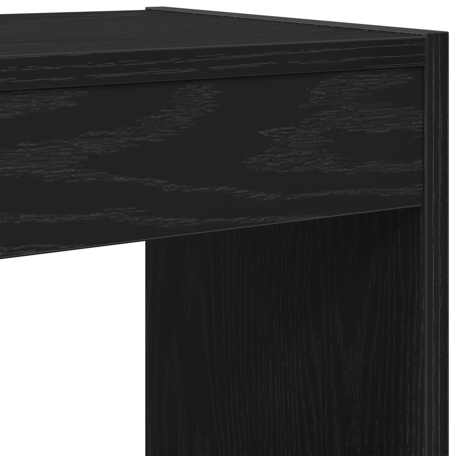 Black Oak Book Cabinet - 40x30x198 cm - Made from Engineered Wood - Image 5
