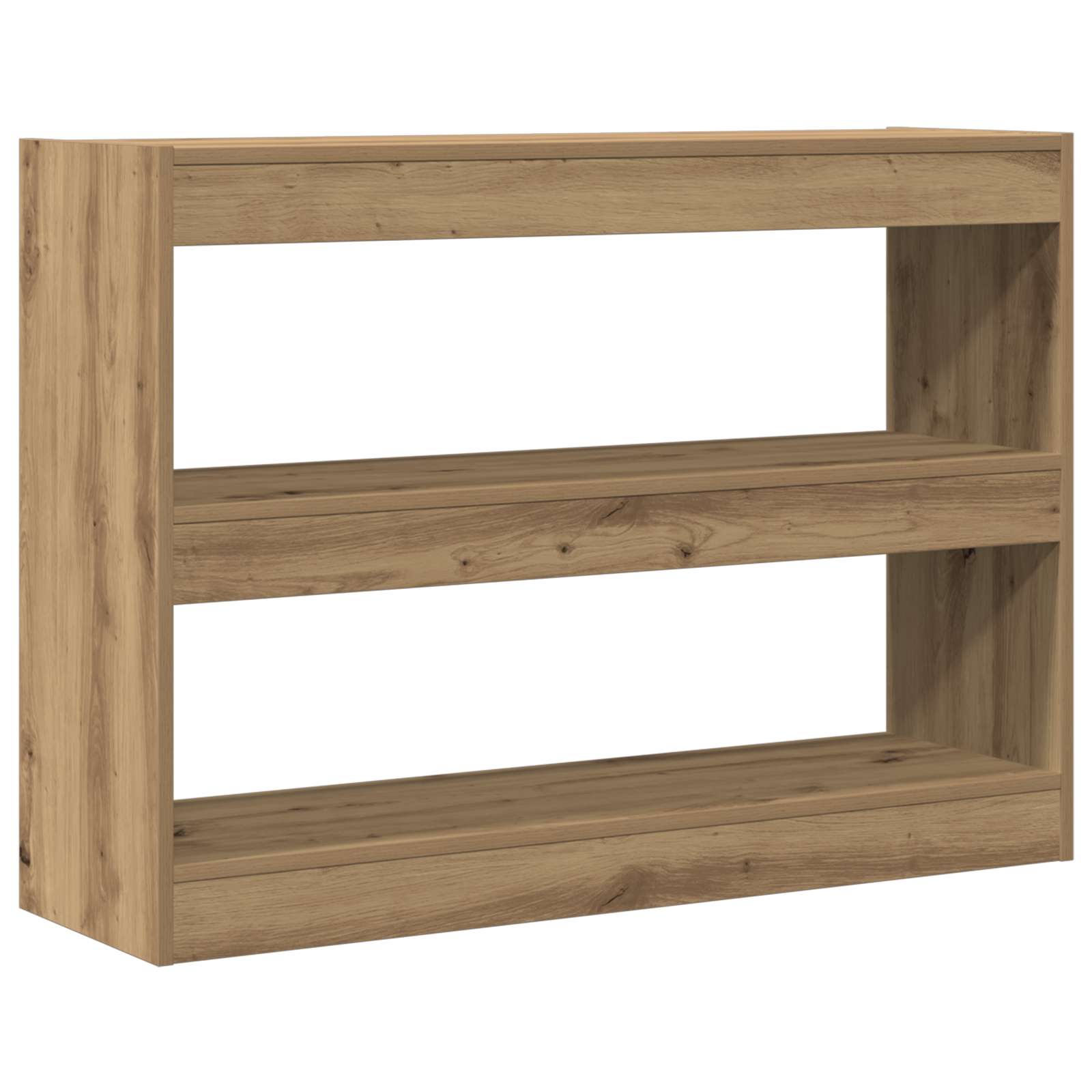 Bookcase/Room Divider - Artisan Oak - 100x30x72 cm - Made from Engineered Wood - Image 5