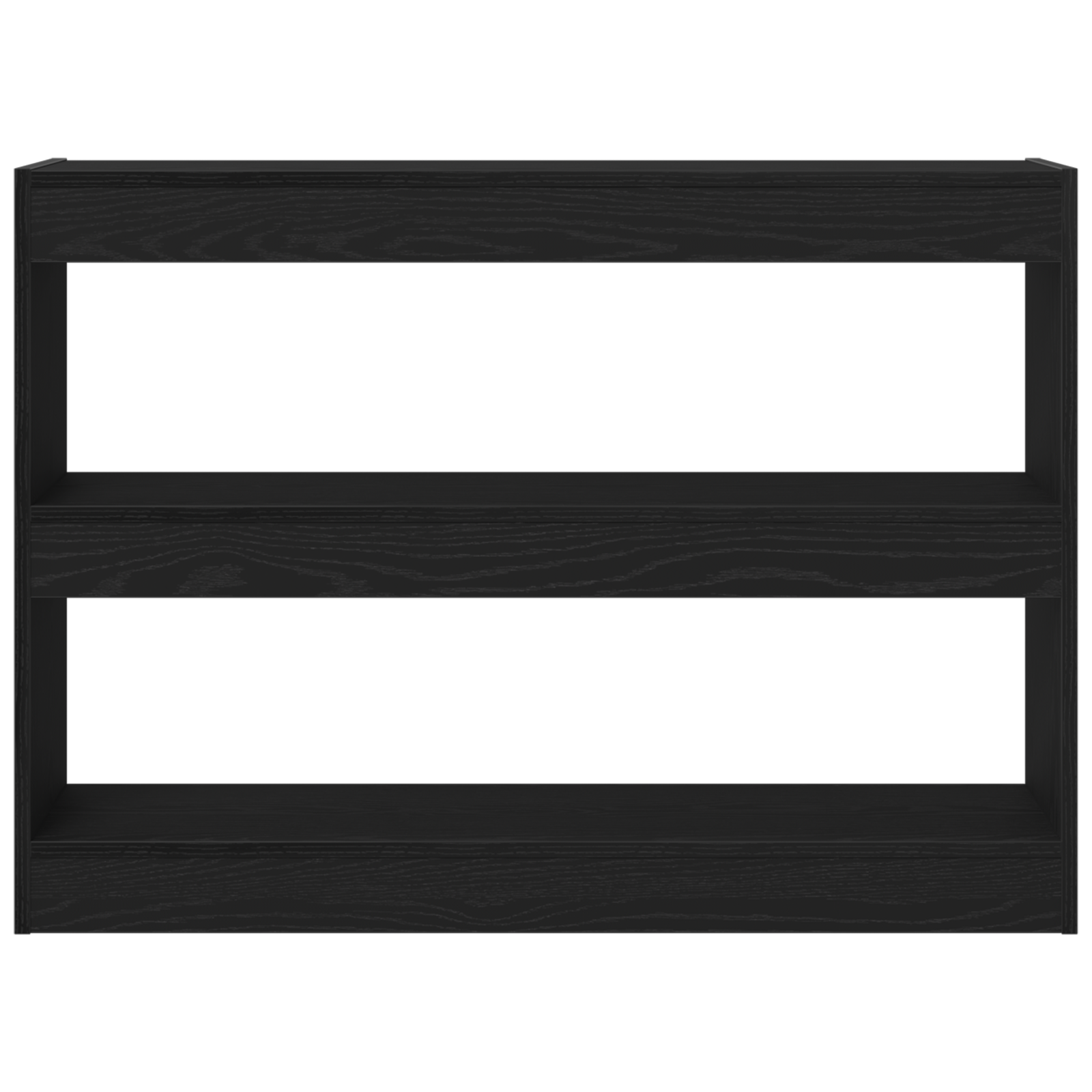 Book Cabinet/Room Divider Black Oak 100x30x72 cm Engineered Wood - Image 6