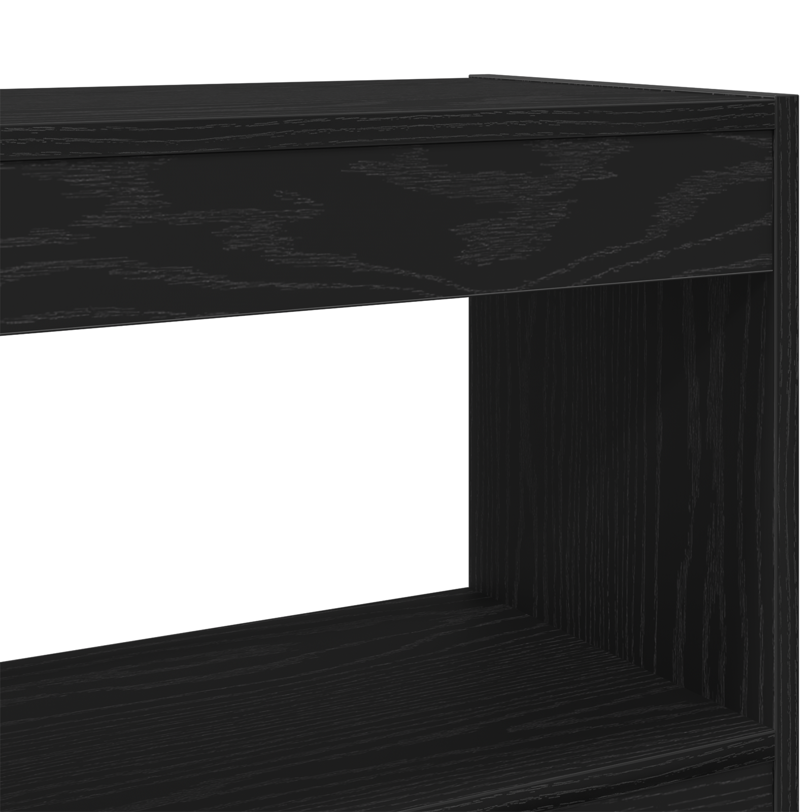 Book Cabinet/Room Divider Black Oak 100x30x103cm Engineered Wood - Image 8
