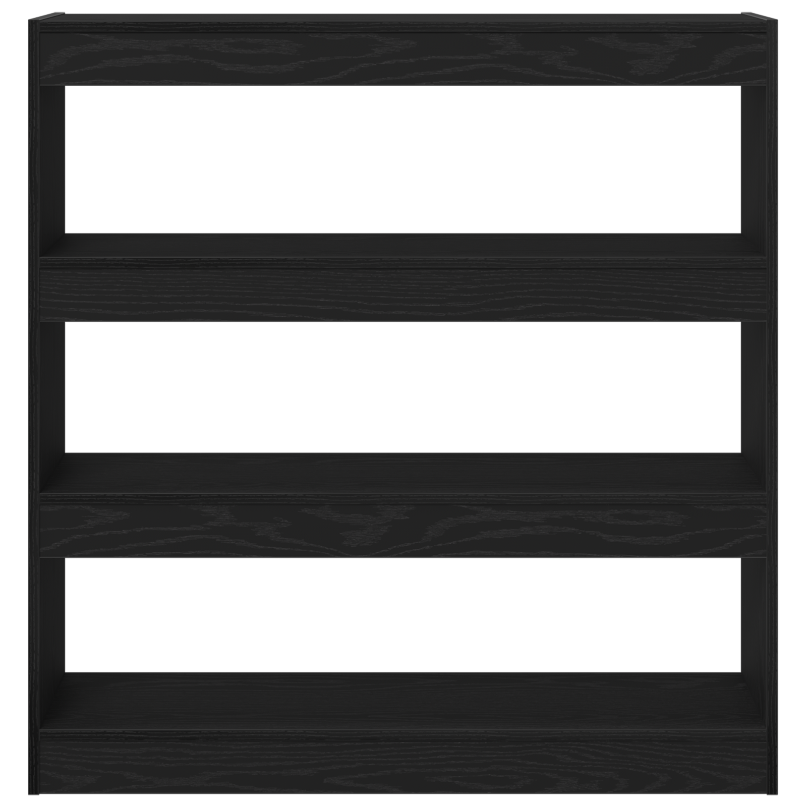 Book Cabinet/Room Divider Black Oak 100x30x103cm Engineered Wood - Image 6