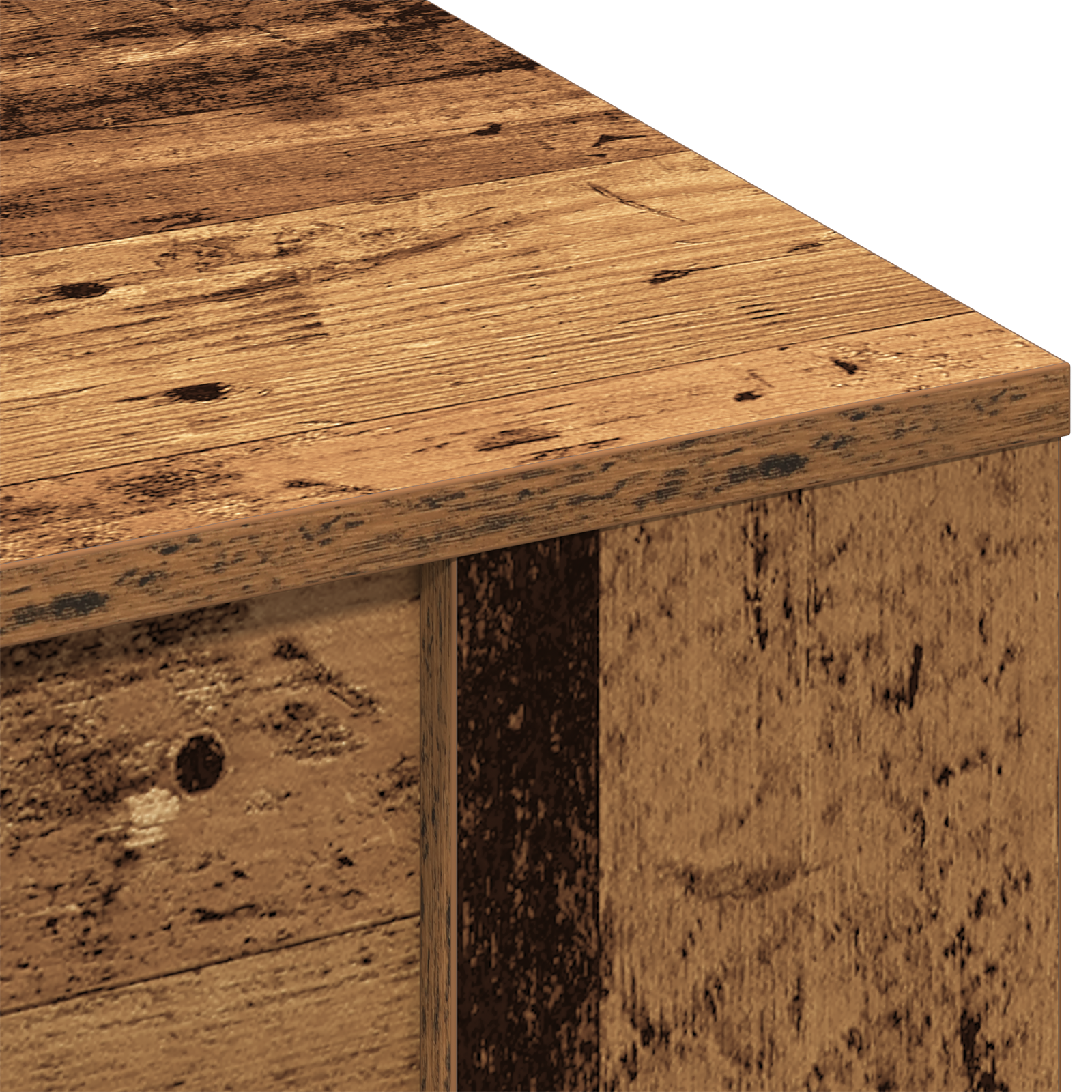 Coffee Table Vintage Wood 102x55x45 cm Made of Engineered Wood - Image 8