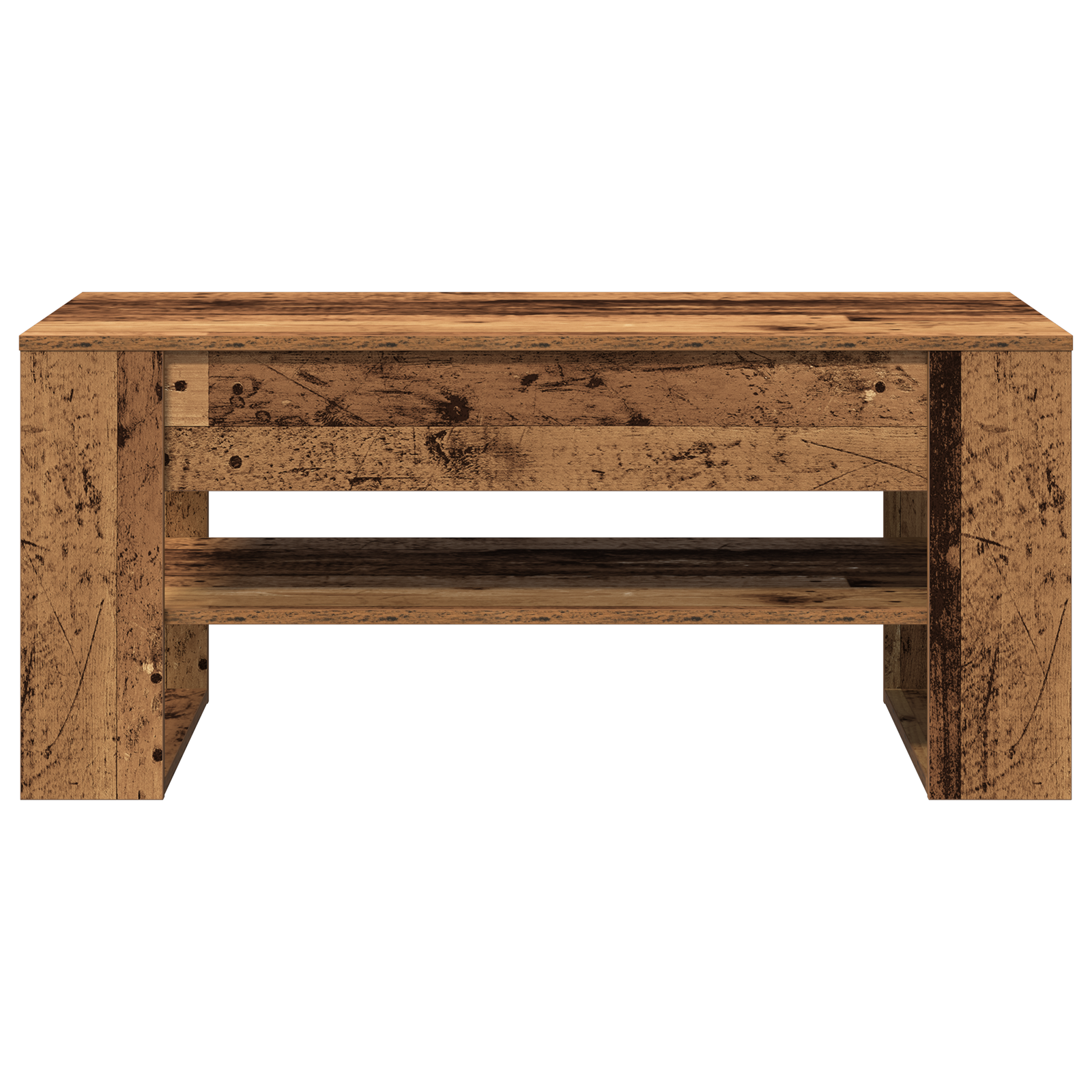 Coffee Table Vintage Wood 102x55x45 cm Made of Engineered Wood - Image 6