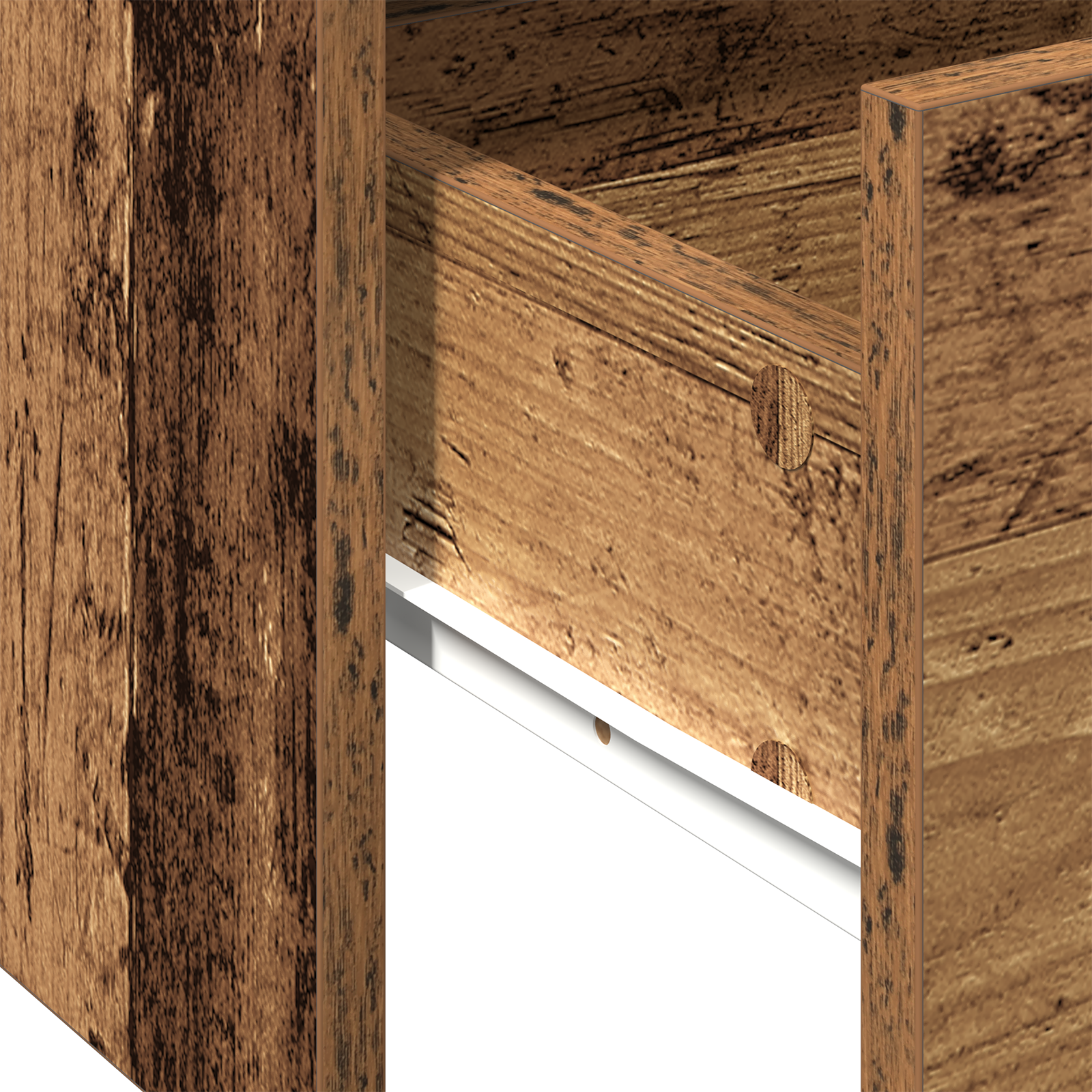 Coffee Table Old Wood 102x55x43,5 cm Engineered Wood - Image 9