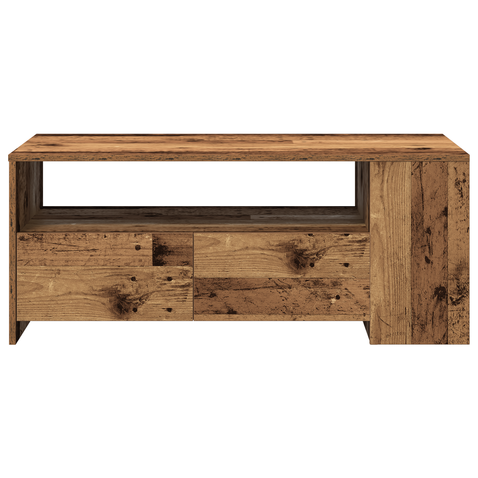Coffee Table Old Wood 102x55x43,5 cm Engineered Wood - Image 7