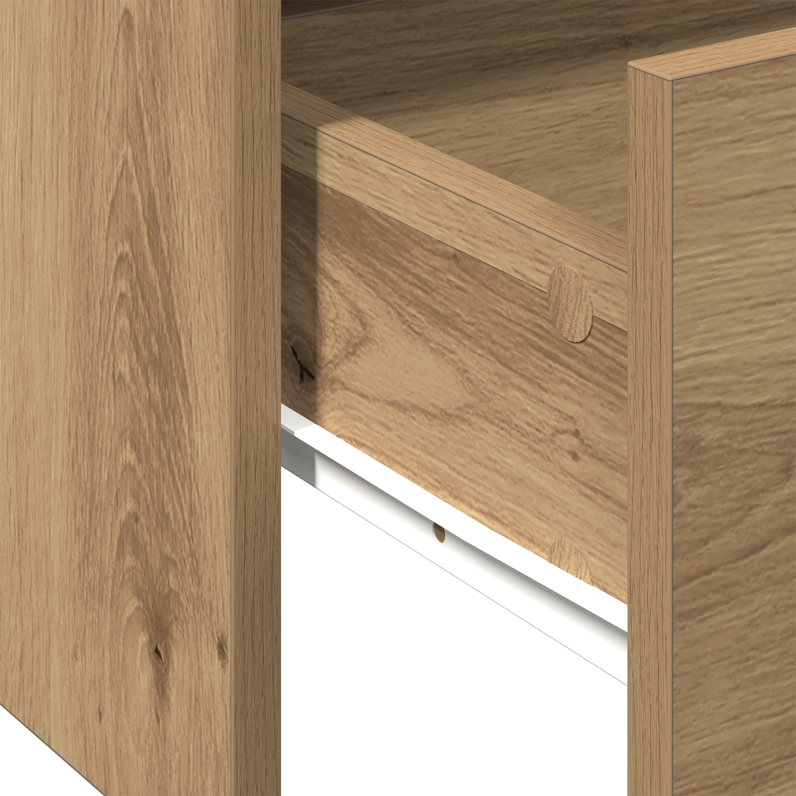 Coffee Table - Artisan Oak - 102x55x43.5 cm - Made of Engineered Wood - Image 9