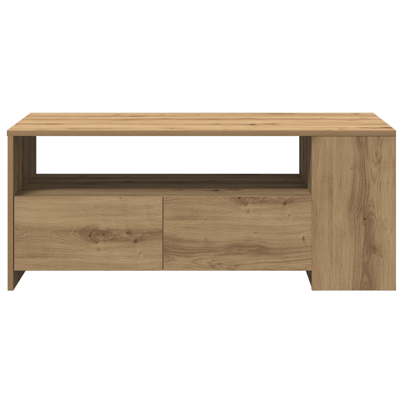 Coffee Table - Artisan Oak - 102x55x43.5 cm - Made of Engineered Wood - Image 7