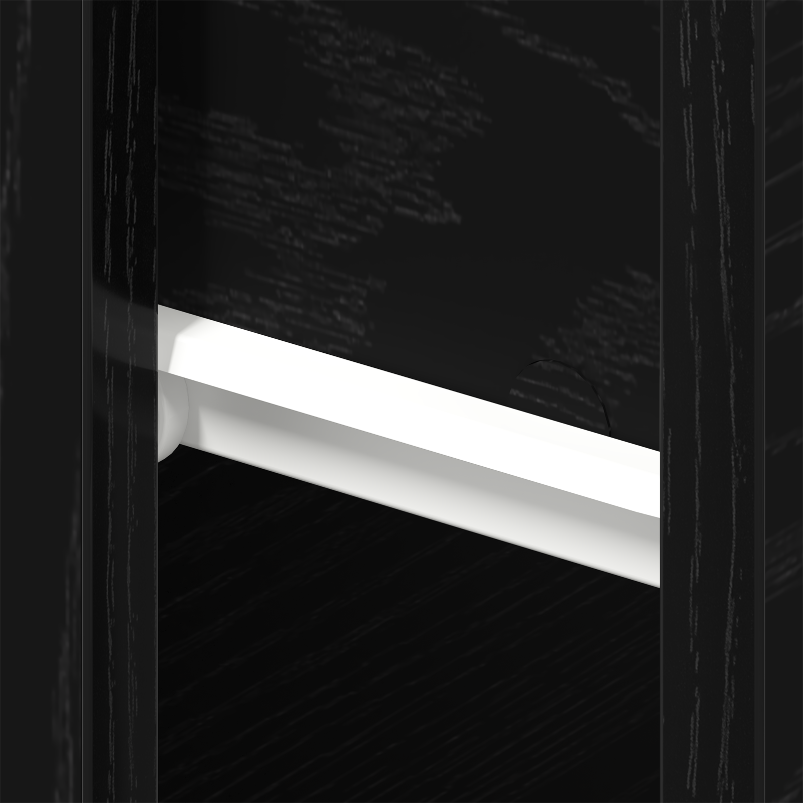 Wall-Mounted Nightstand in Black Oak with Engineered Wood - Image 10