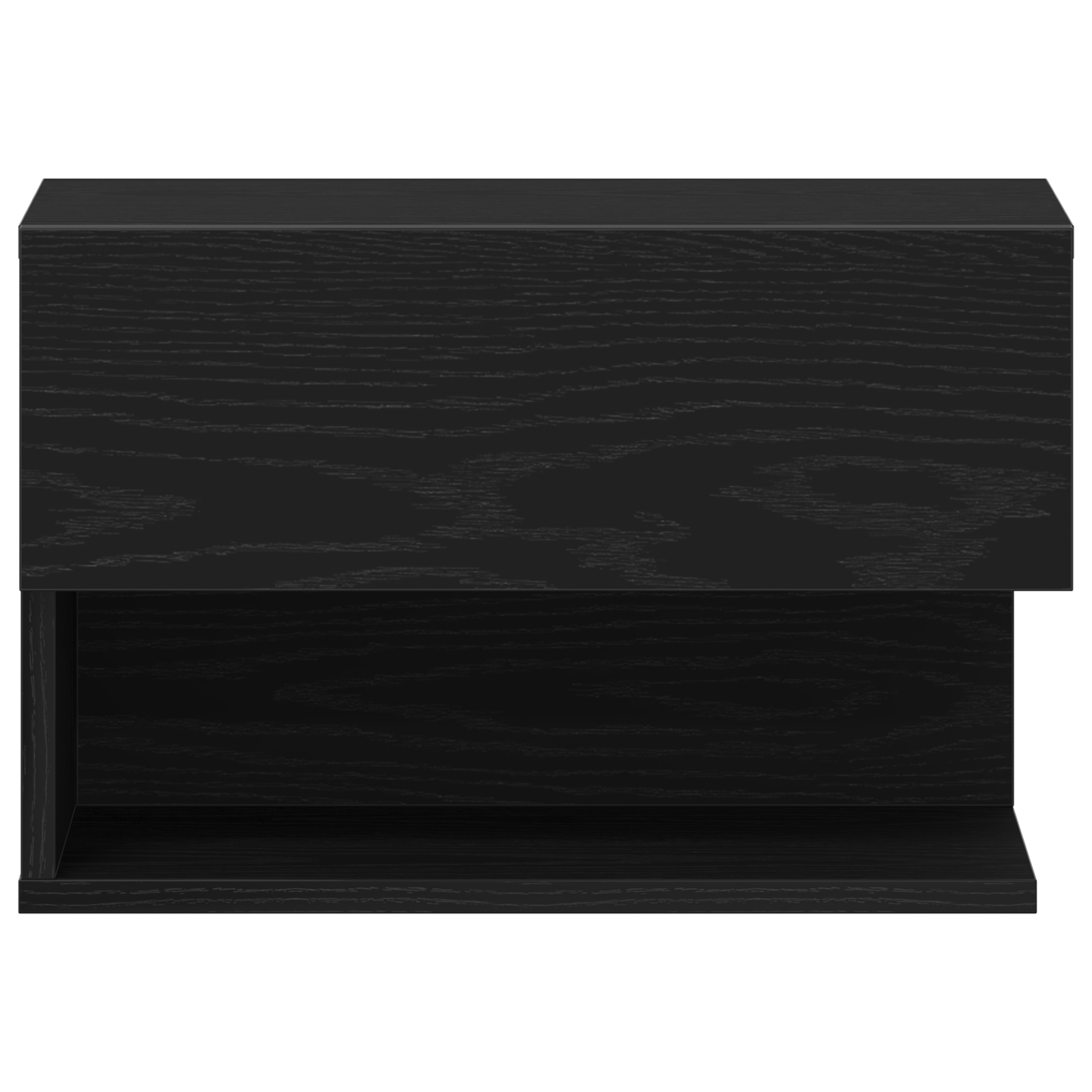 Wall-Mounted Nightstand in Black Oak with Engineered Wood - Image 7