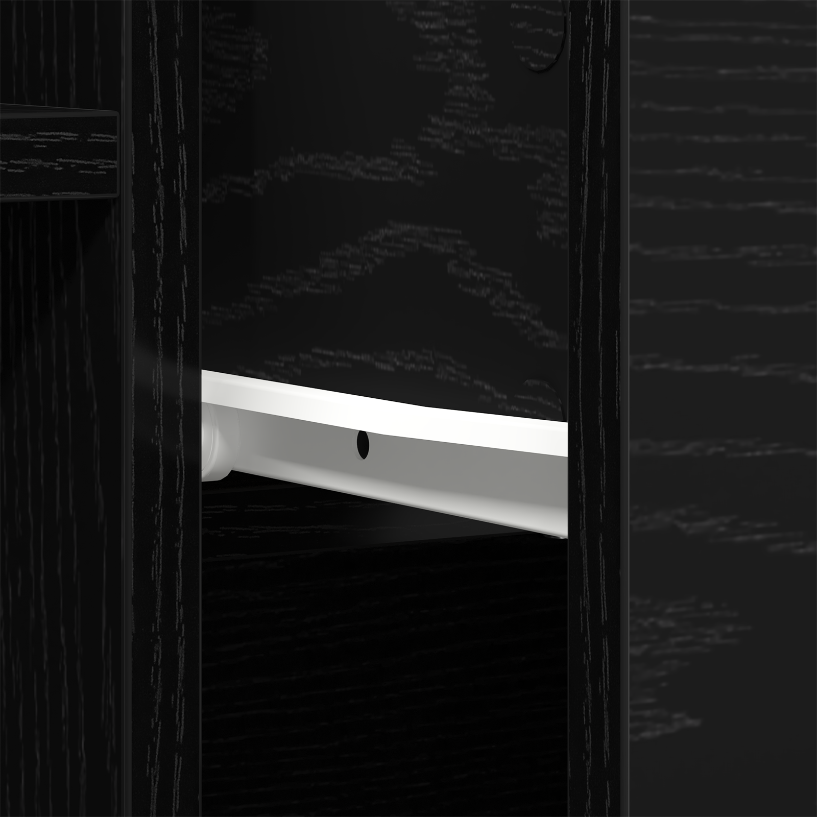 Black Oak Sideboard 60x30x70 cm Engineered Wood - Image 11