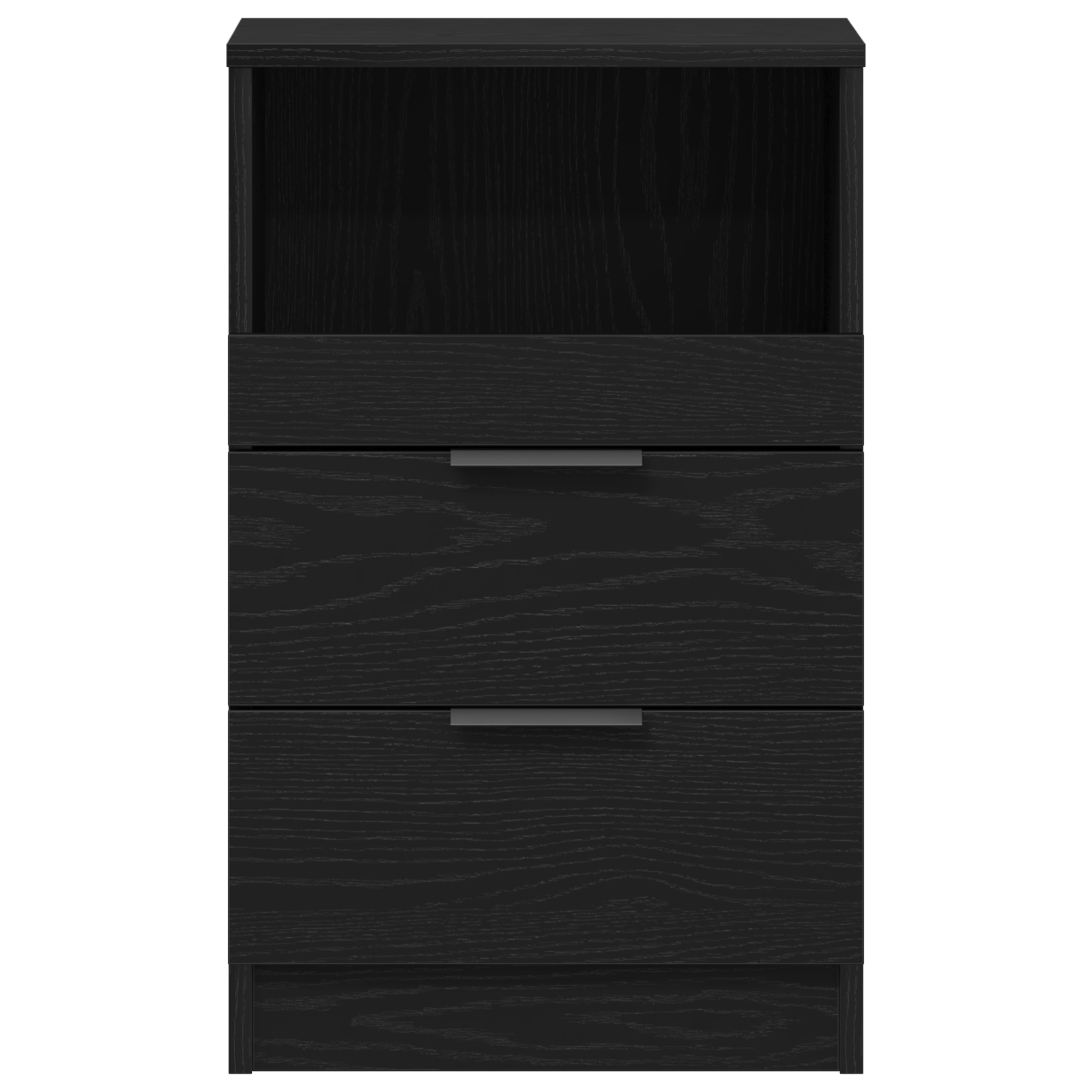 Nightstand Black Oak 40x35x65 cm Made of Engineered Wood - Image 6