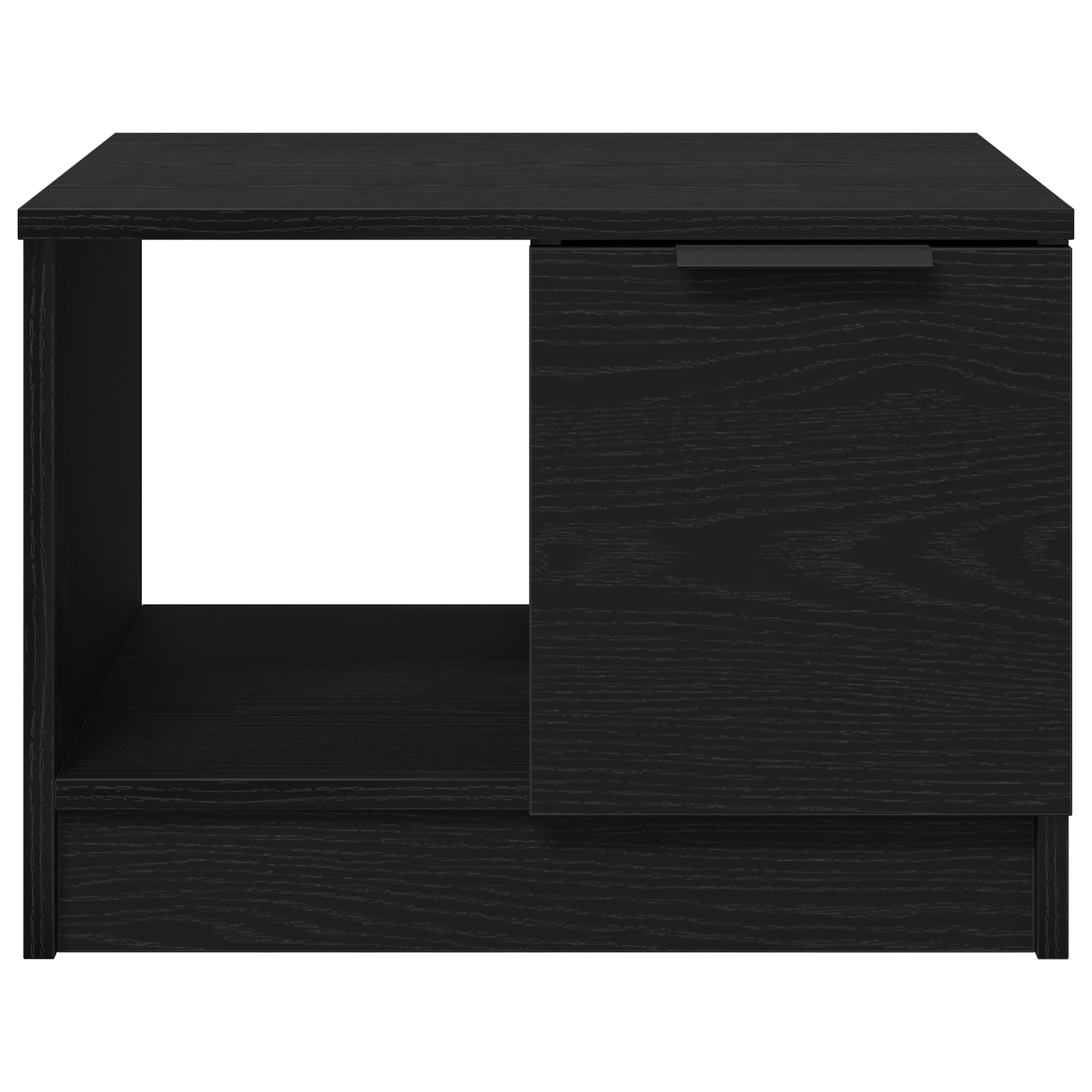 Coffee Table Black Oak 50x50x36 cm Engineered Wood - Image 5