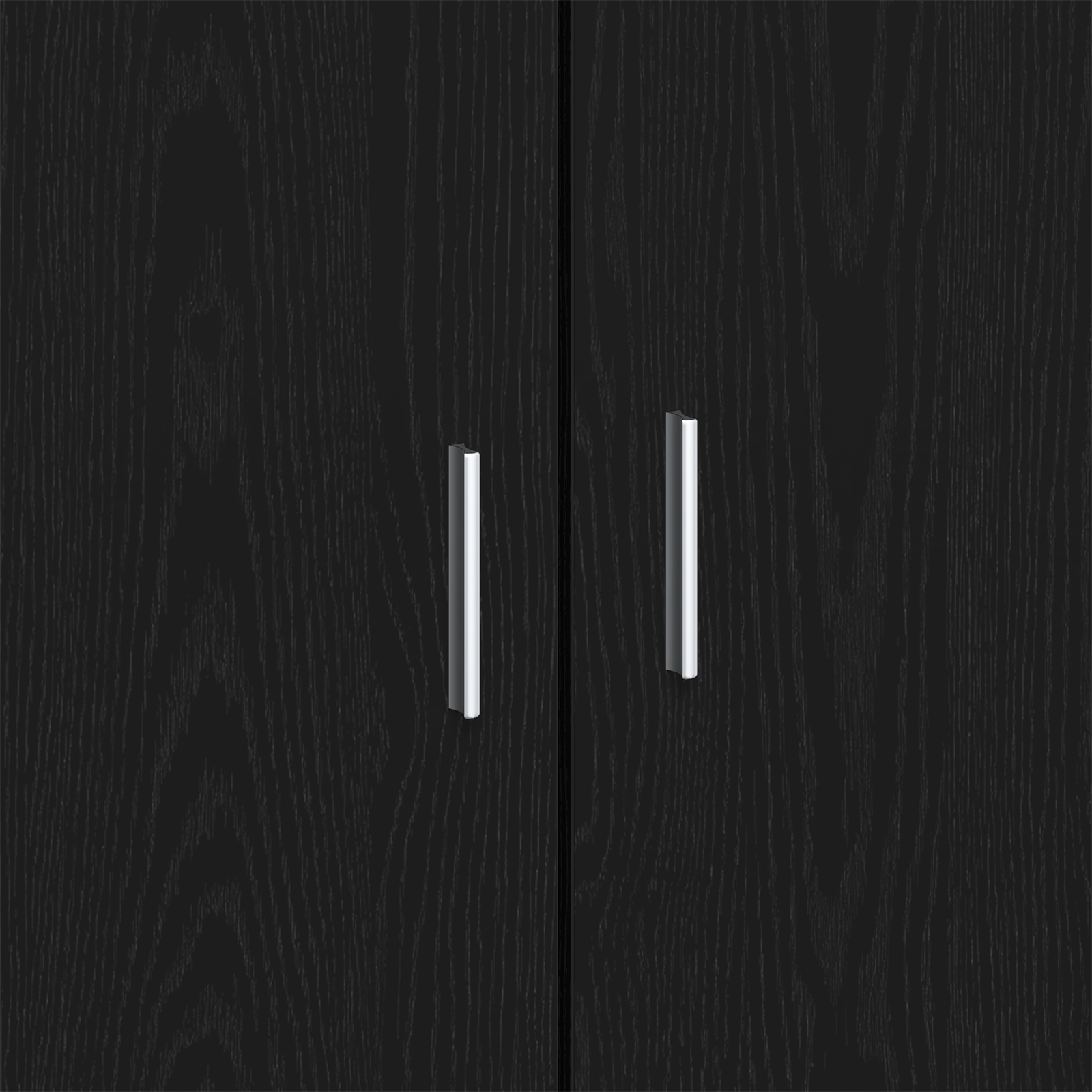 Sideboard Black Oak 80x40x75 cm Engineered Wood - Image 9
