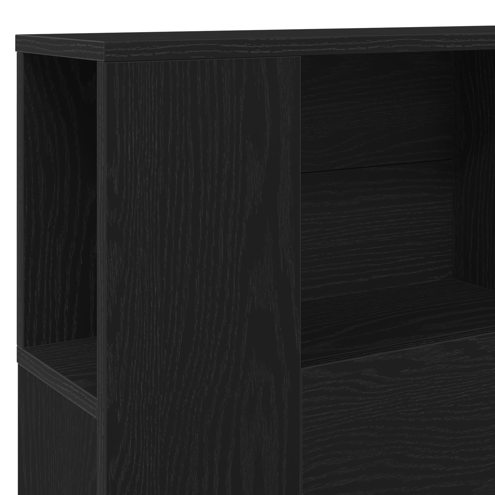 Headboard Cabinet Black Oak 100x19x104.5 cm Made of Engineered Wood - Image 8