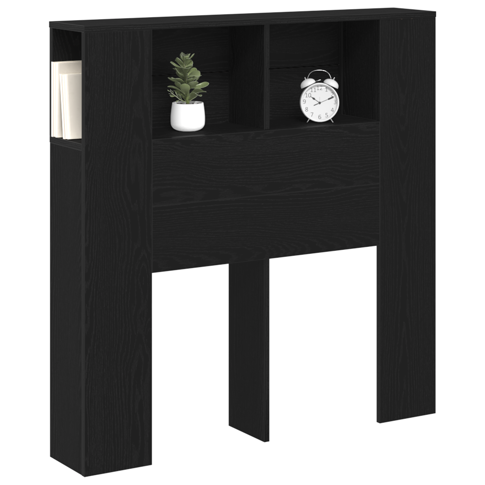 Thumbnail - vidaXL Kopfteilschrank Schwarze Eiche 100x19x104,5 cm Aus Holzwerkstoff