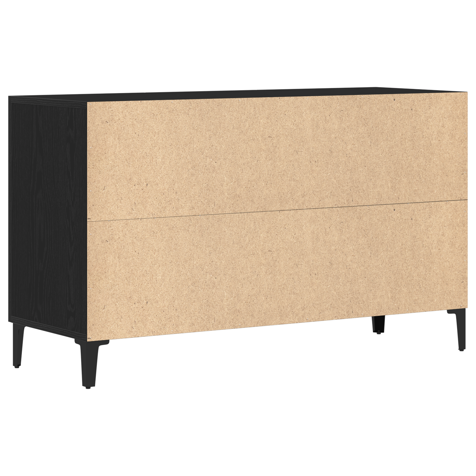 Black Oak Sideboard - 100 x 36 x 60 cm - Made of Engineered Wood - Image 6