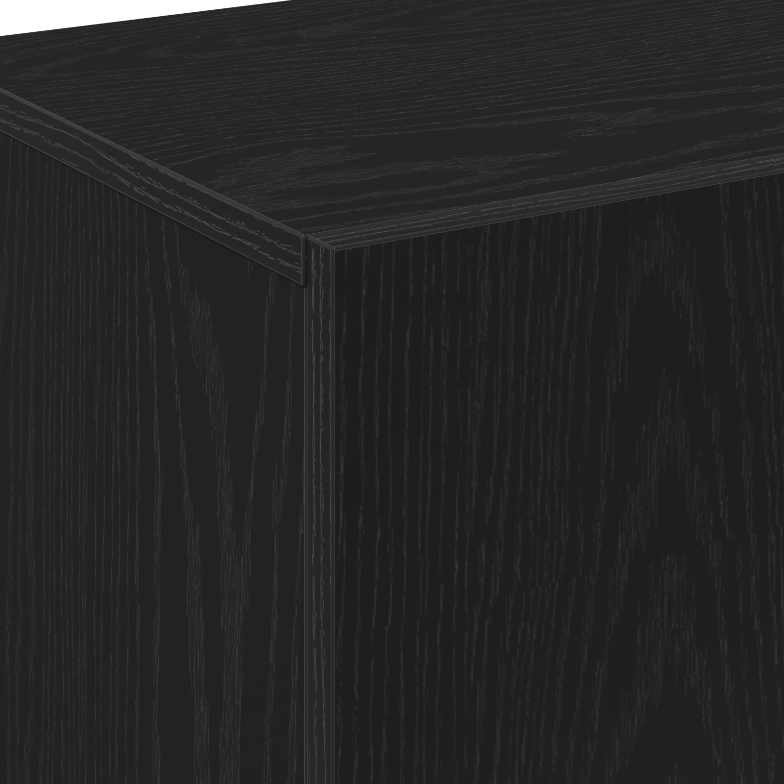 Highboard in Black Oak, 70x31x115 cm, Made from Engineered Wood - Image 9