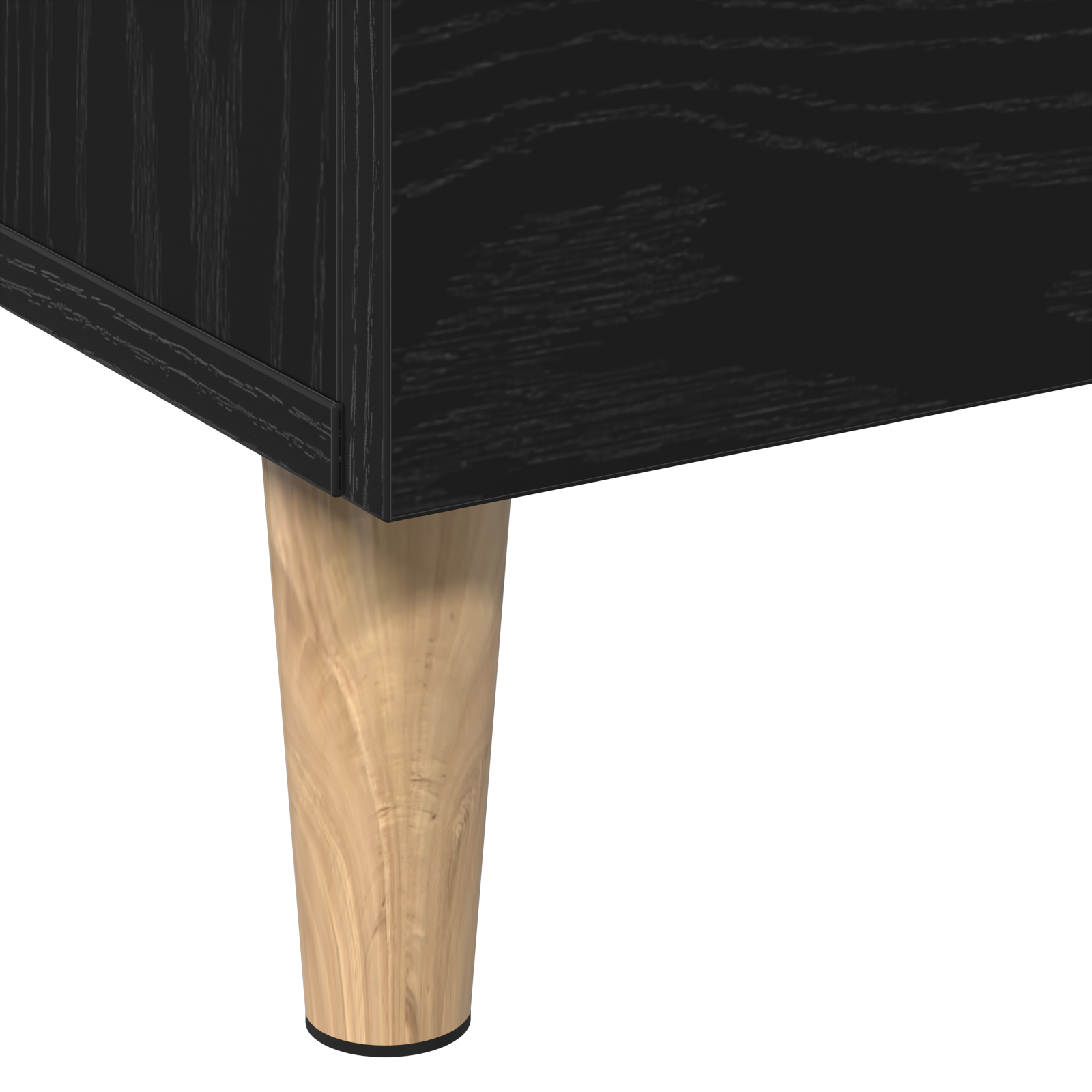 Highboard in Black Oak, 70x31x115 cm, Made from Engineered Wood - Image 10