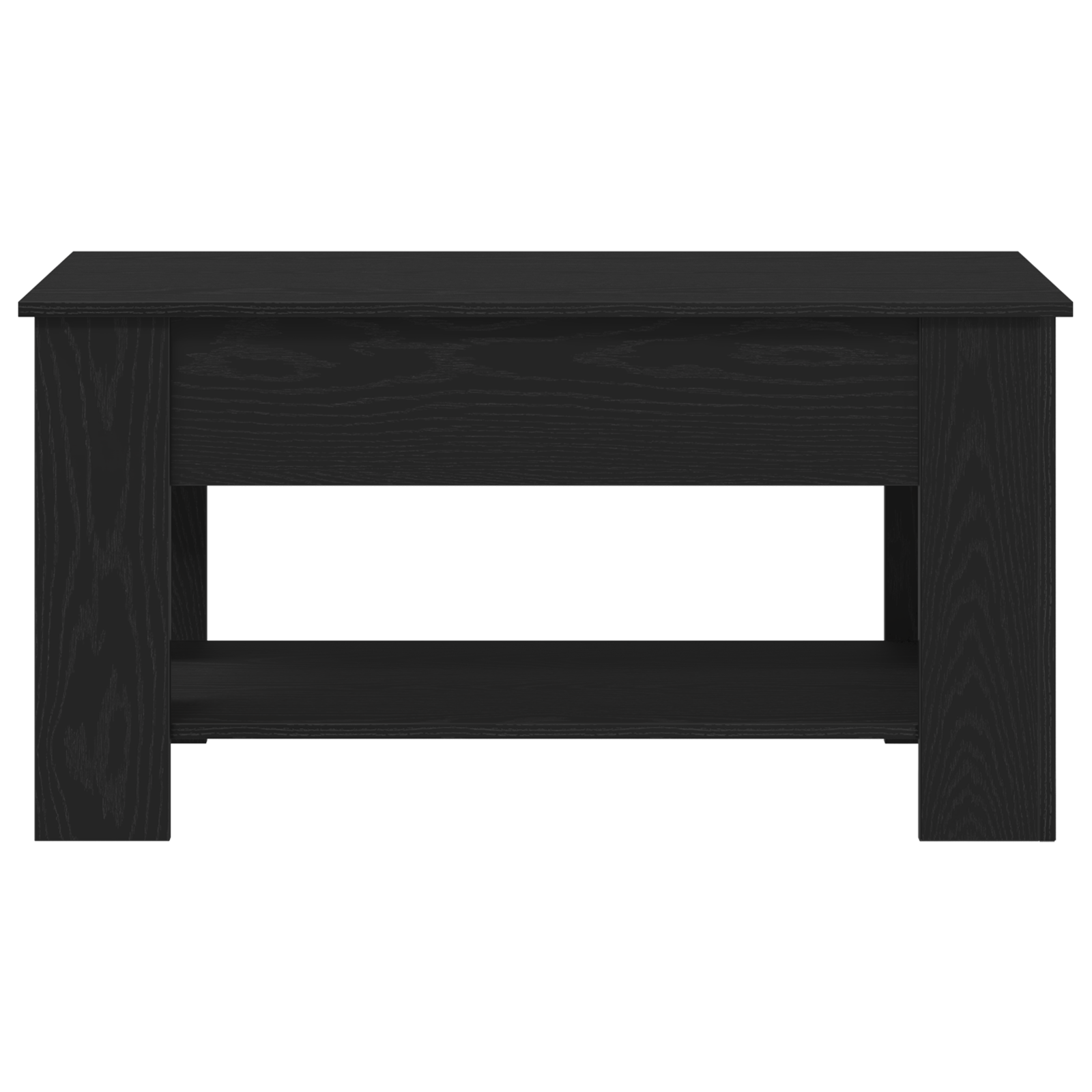 Black Oak Coffee Table - 101x49x52 cm Made from Engineered Wood - Image 7