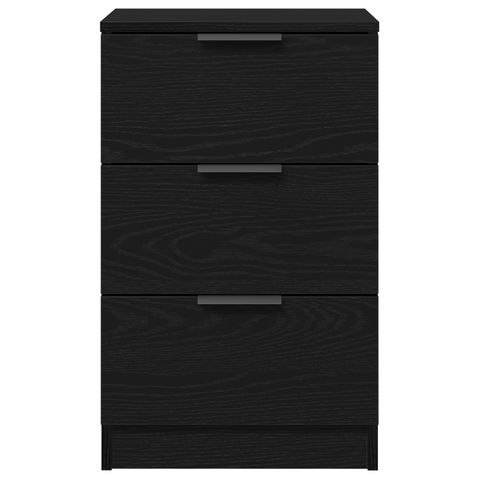 Black Oak Bedside Cabinet - 40x65x65 cm, Made from Engineered Wood - Image 7