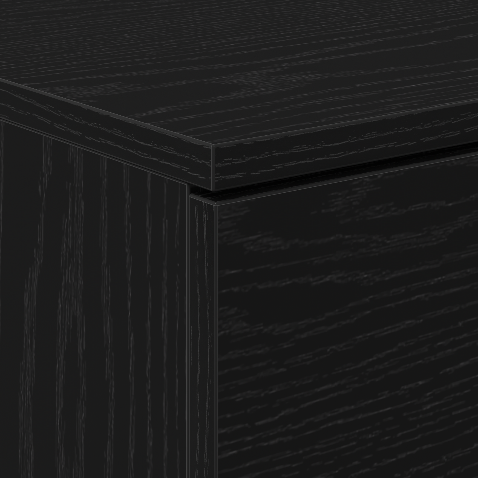 Nightstands 2 pack Black Oak 40x65x65 cm Made of Engineered Wood - Image 10