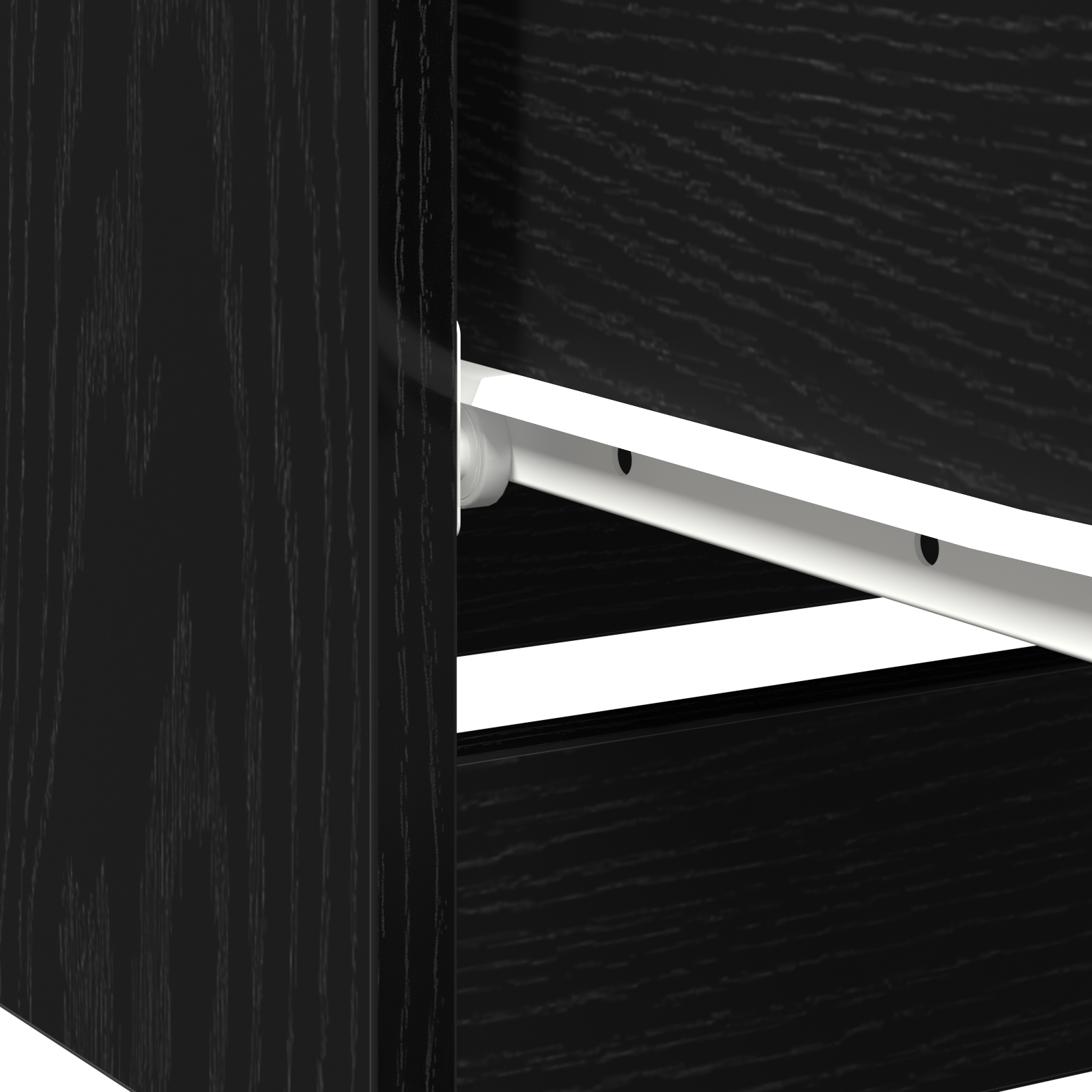 Nightstands 2 pack Black Oak 40x65x65 cm Made of Engineered Wood - Image 11