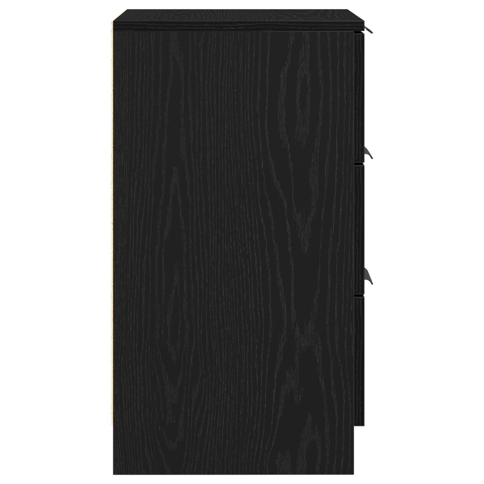 Nightstands 2 pack Black Oak 40x65x65 cm Made of Engineered Wood - Image 8