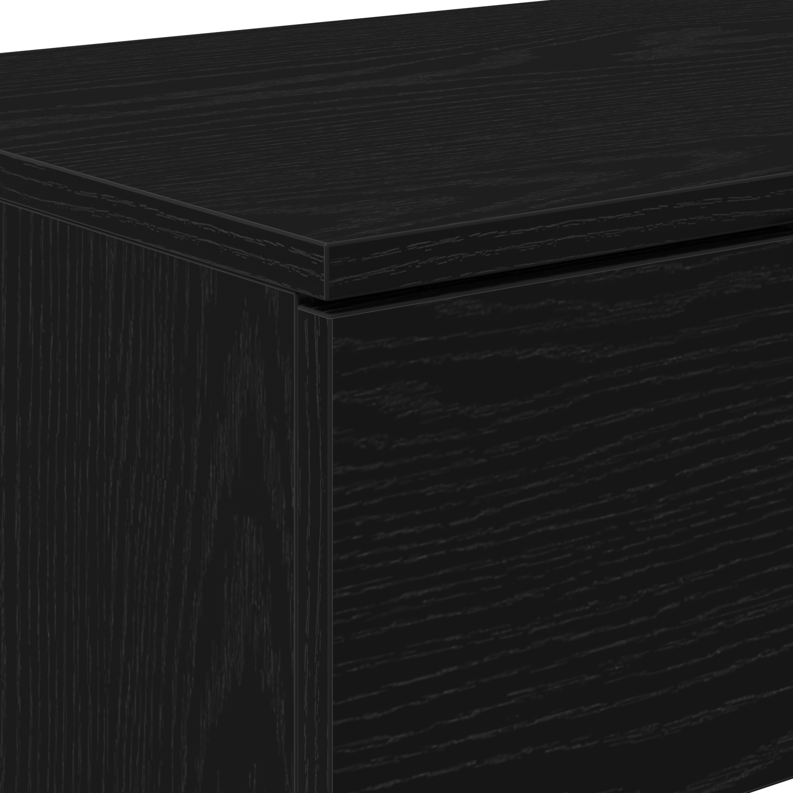 Console Table Black Oak 90x36x75 cm Engineered Wood - Image 9
