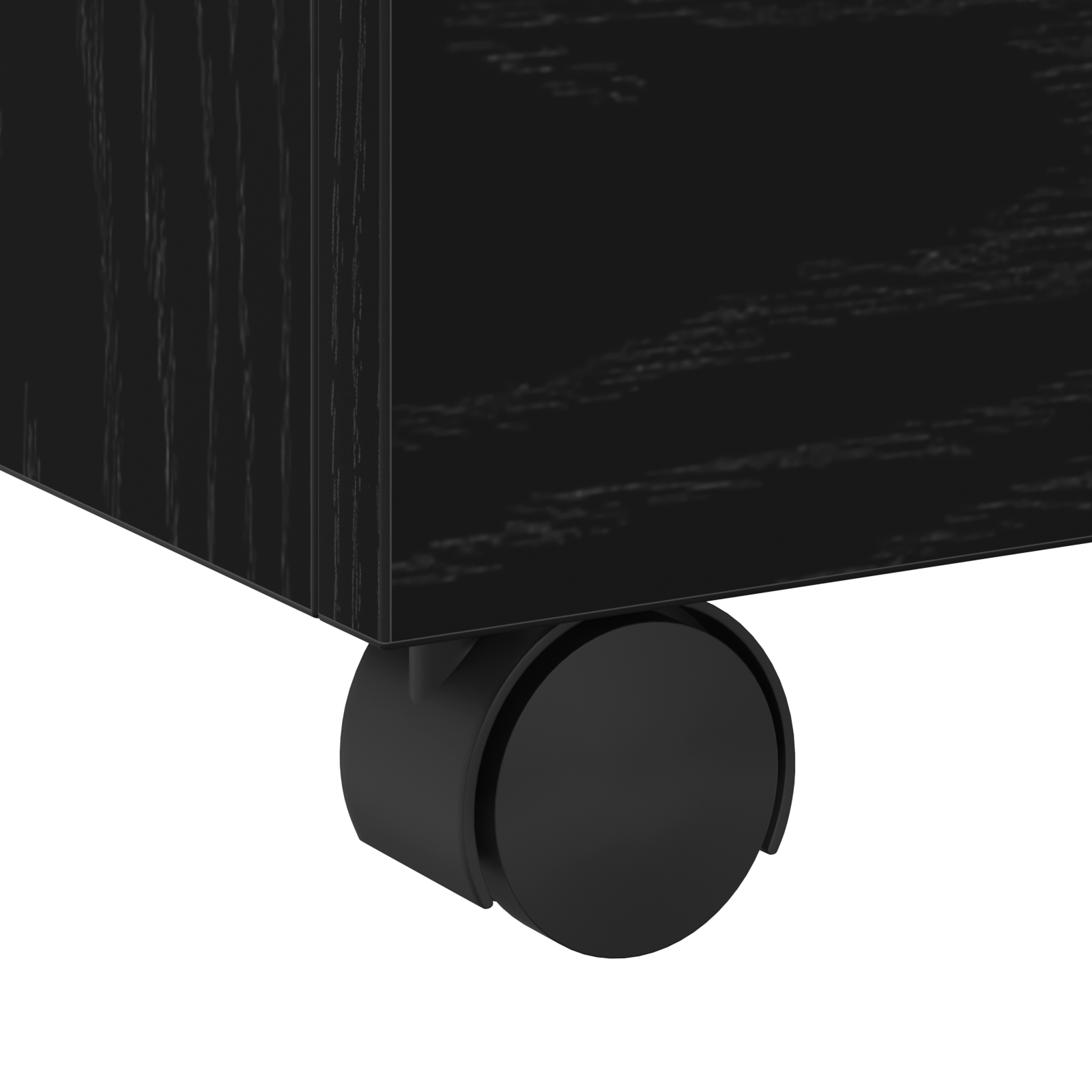 Mobile File Cabinet with Wheels Black Oak 45x38x54 cm - Image 10