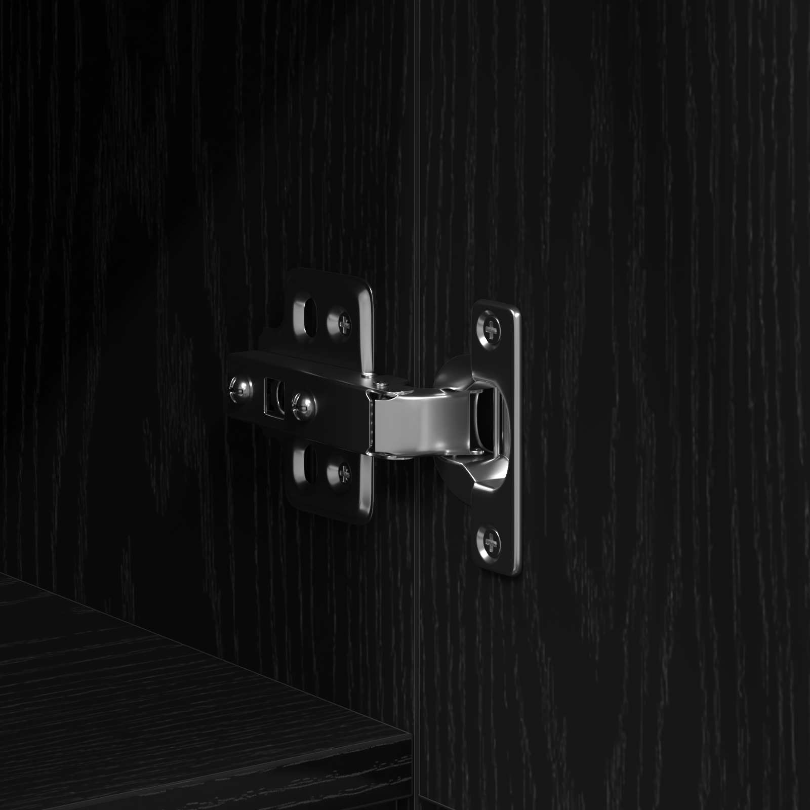 Black Oak Sideboard 30x30x70 cm MDF - Image 10