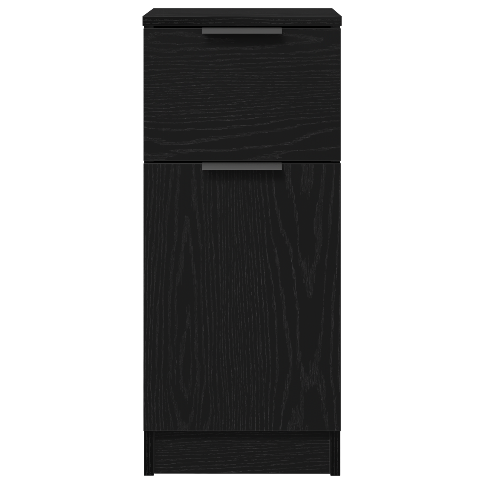 Black Oak Sideboard 30x30x70 cm MDF - Image 7