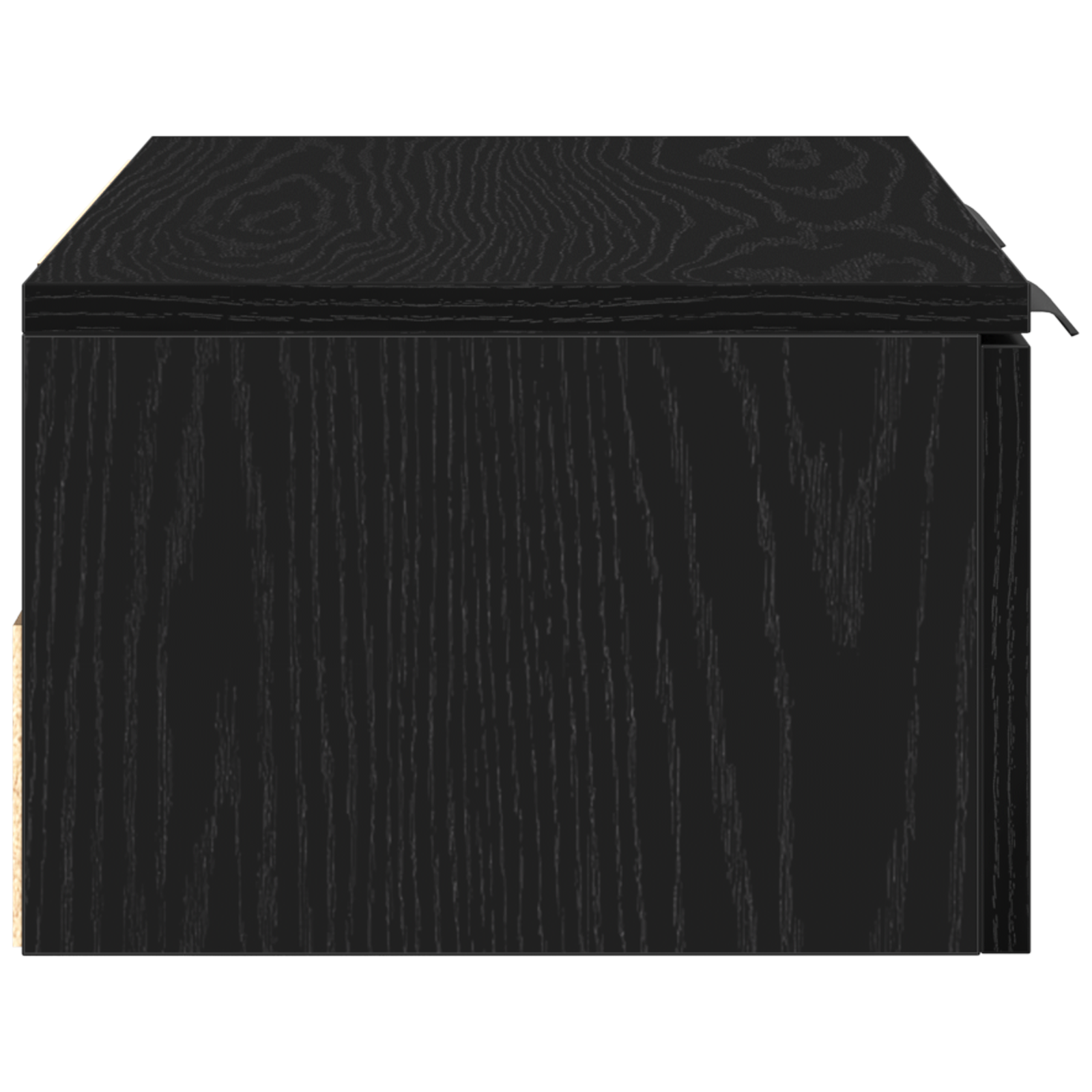 Black Oak Wall Cabinet 68x30x20 cm Made from Engineered Wood - Image 8