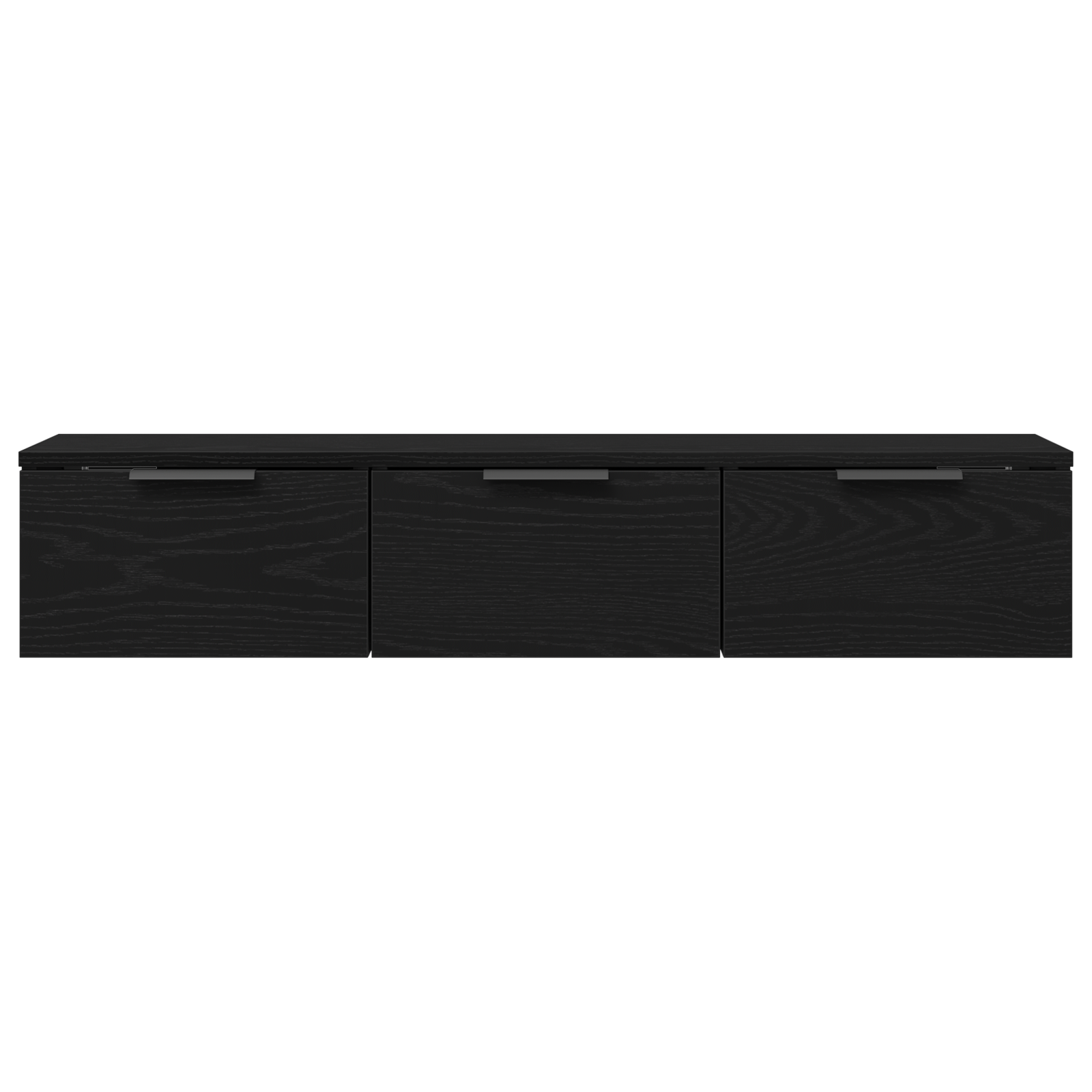 Black Oak Wall Cabinet 102x30x20 cm Made of Engineered Wood - Image 7