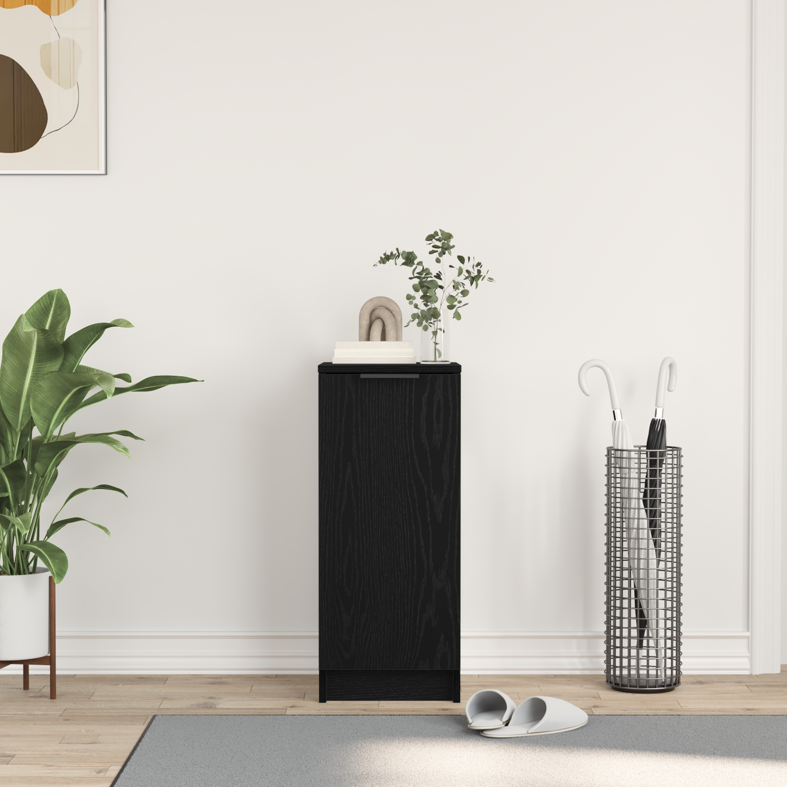 Mueble Zapatero Armario de Zapatos Soporte Estantes Madera Contrachapada vidaXL - Imagen 91 de 131