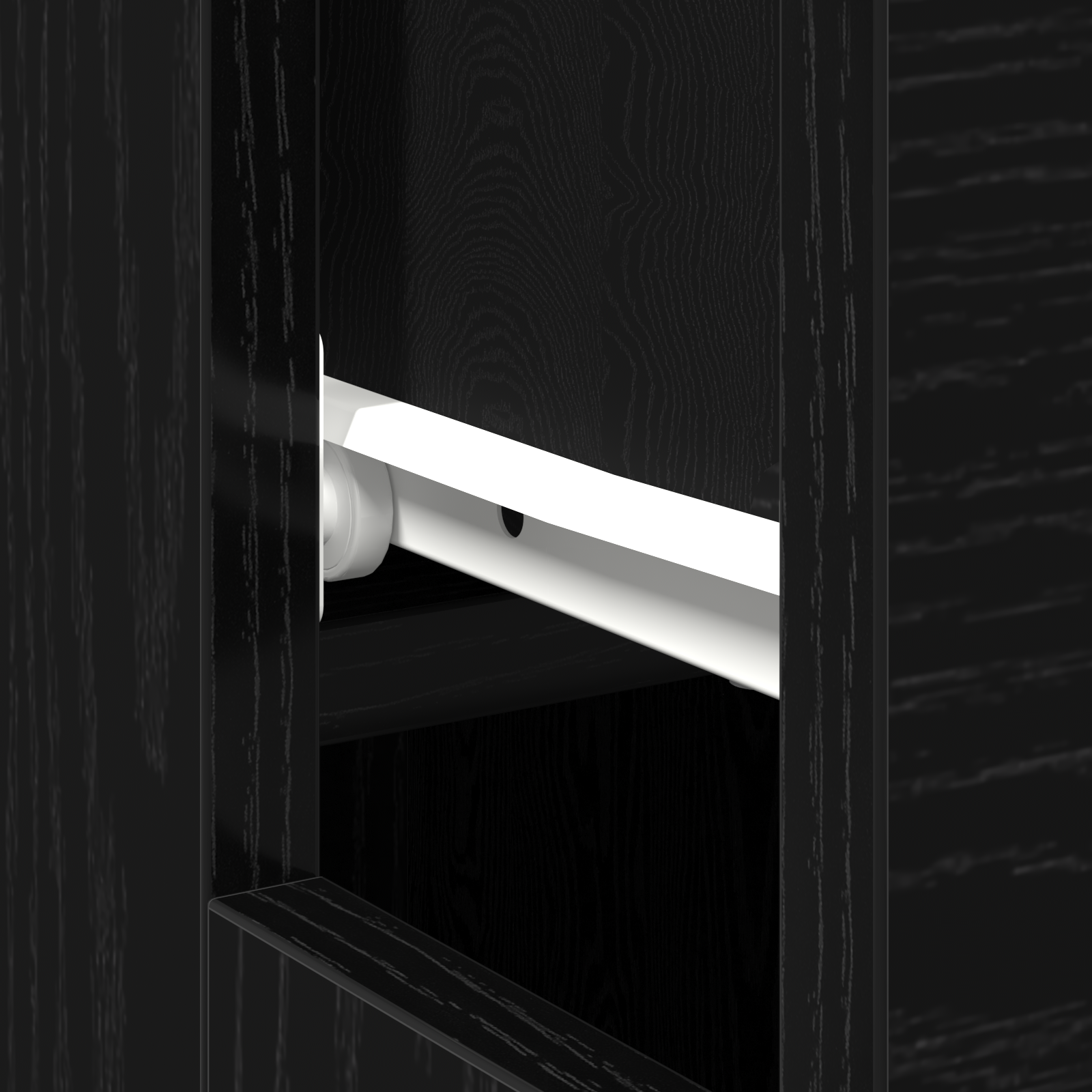 Black Oak Desk - 100x50x75 cm - Made of Engineered Wood - Image 8