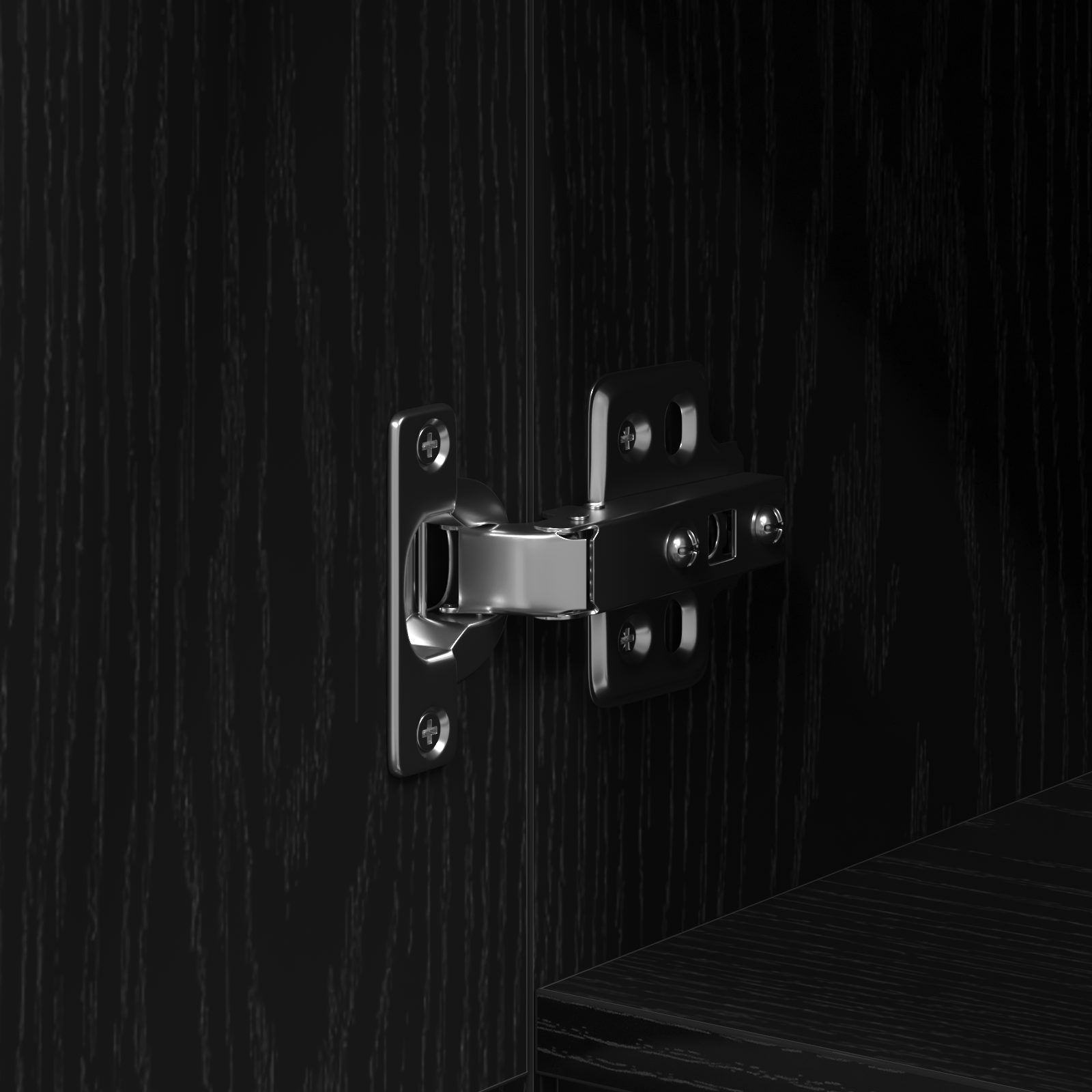 Black Oak Desk - 100x50x75 cm - Made of Engineered Wood - Image 9